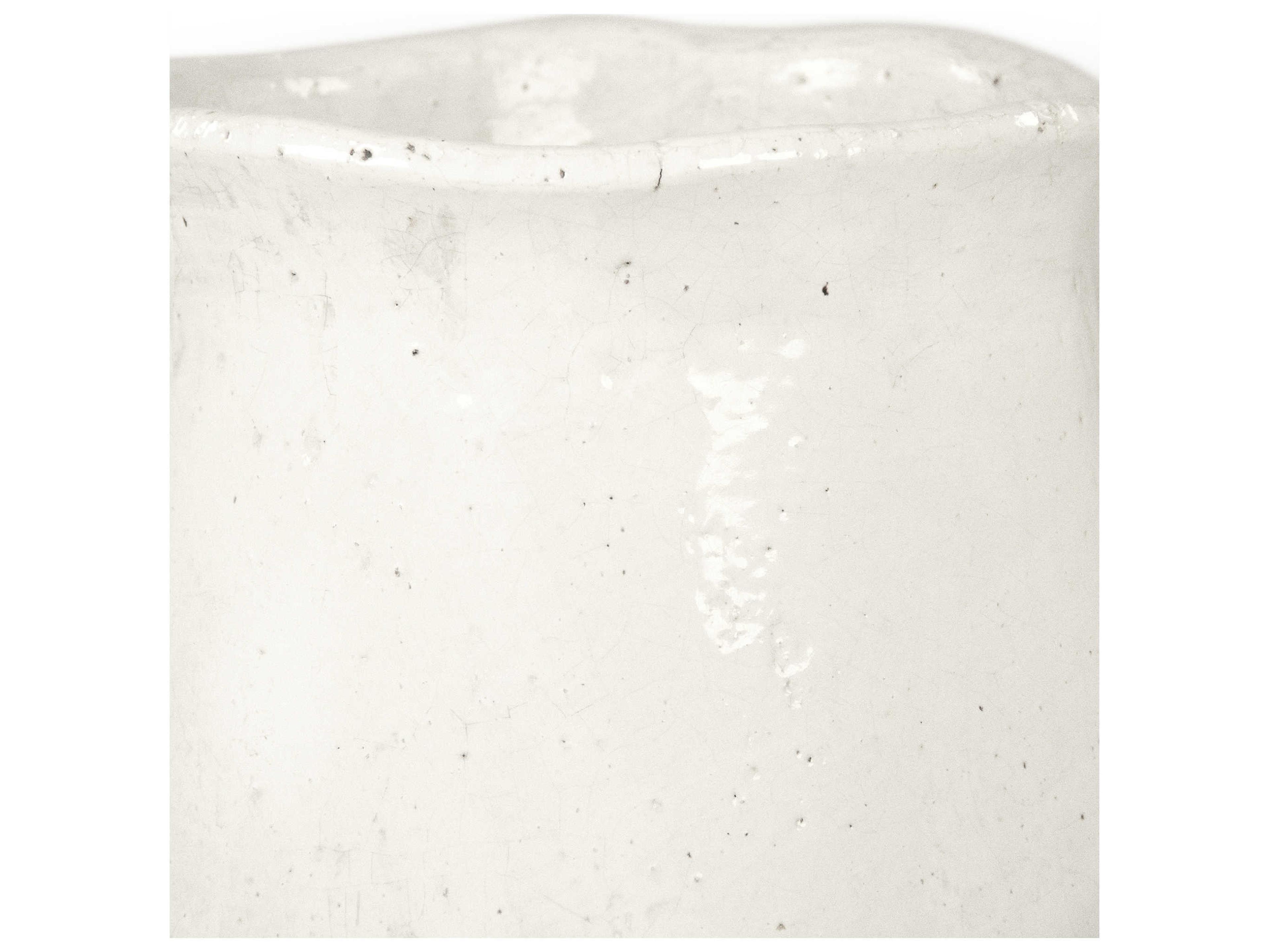 Zentique Distressed White 16" High Vase