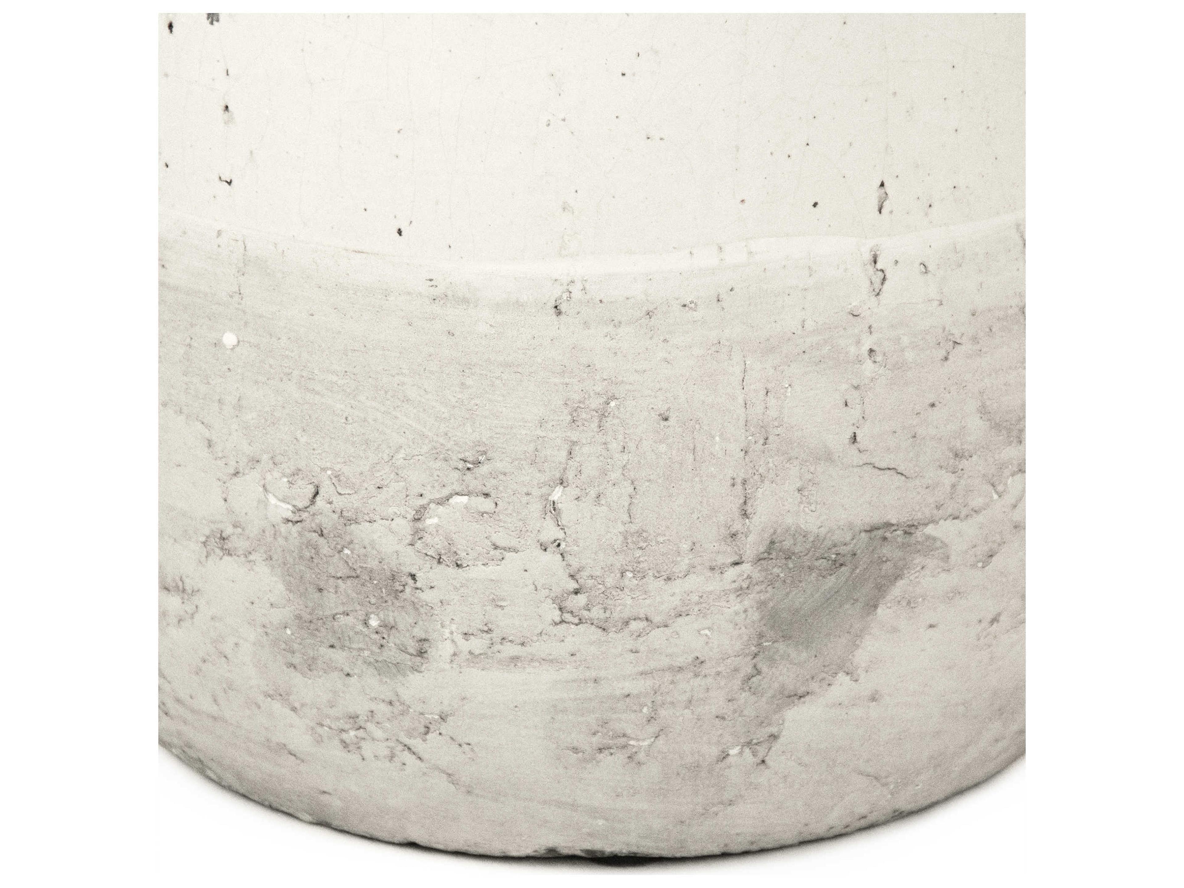 Zentique Distressed White 16" High Vase