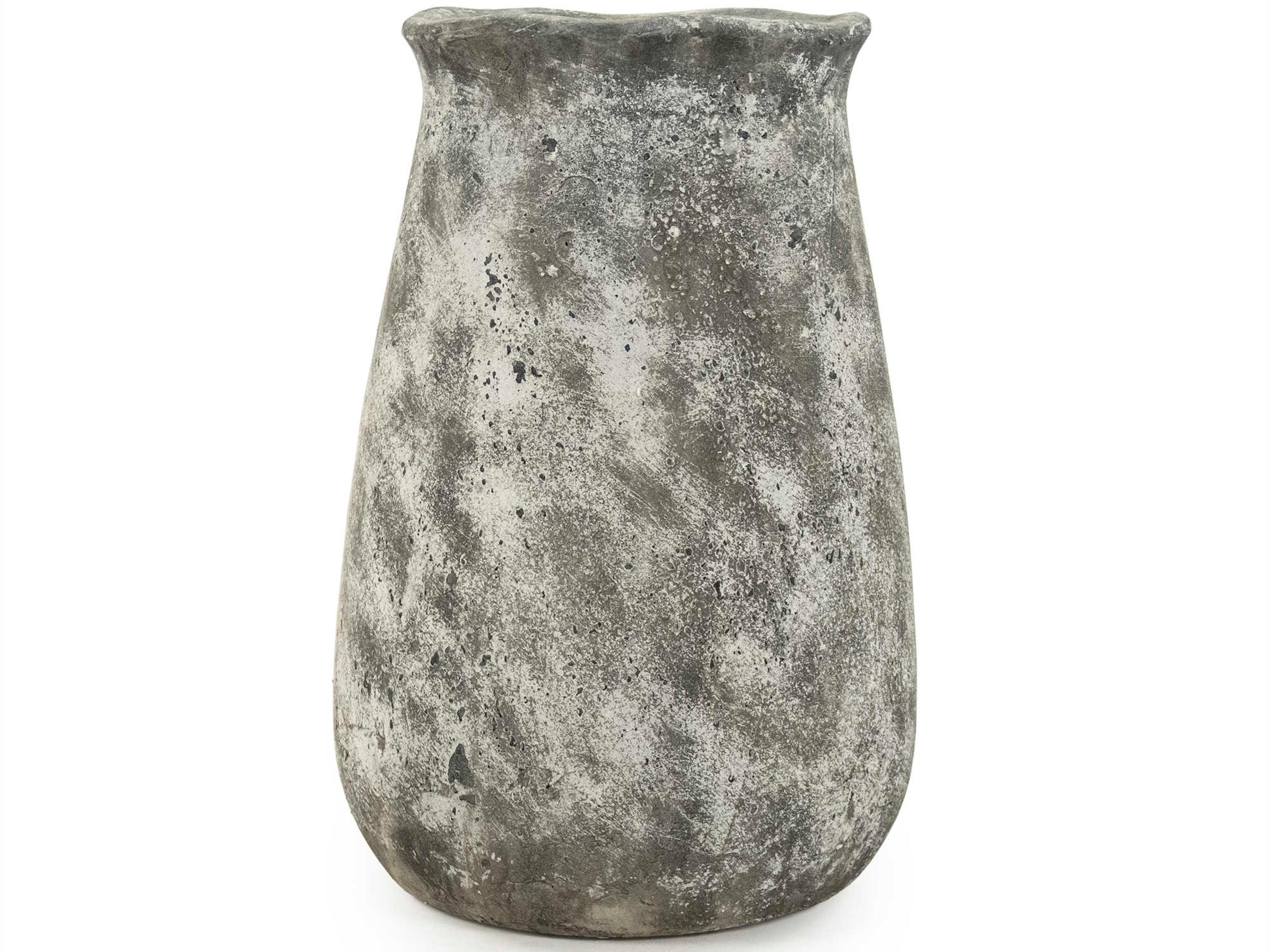 Zentique Distressed Grey 16" High Vase