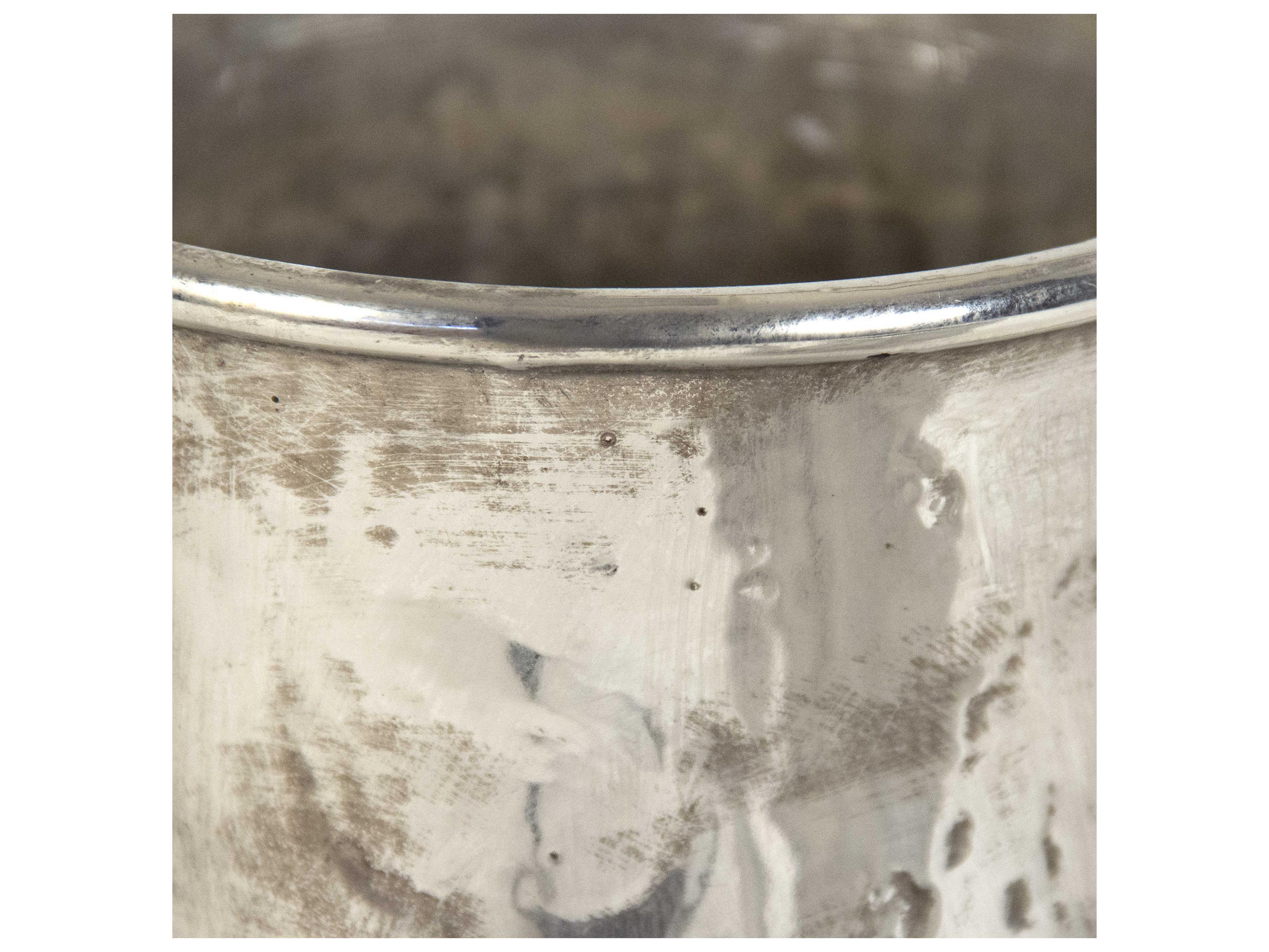 Zentique Distressed Metallic Silver Pitcher Decorative Accent