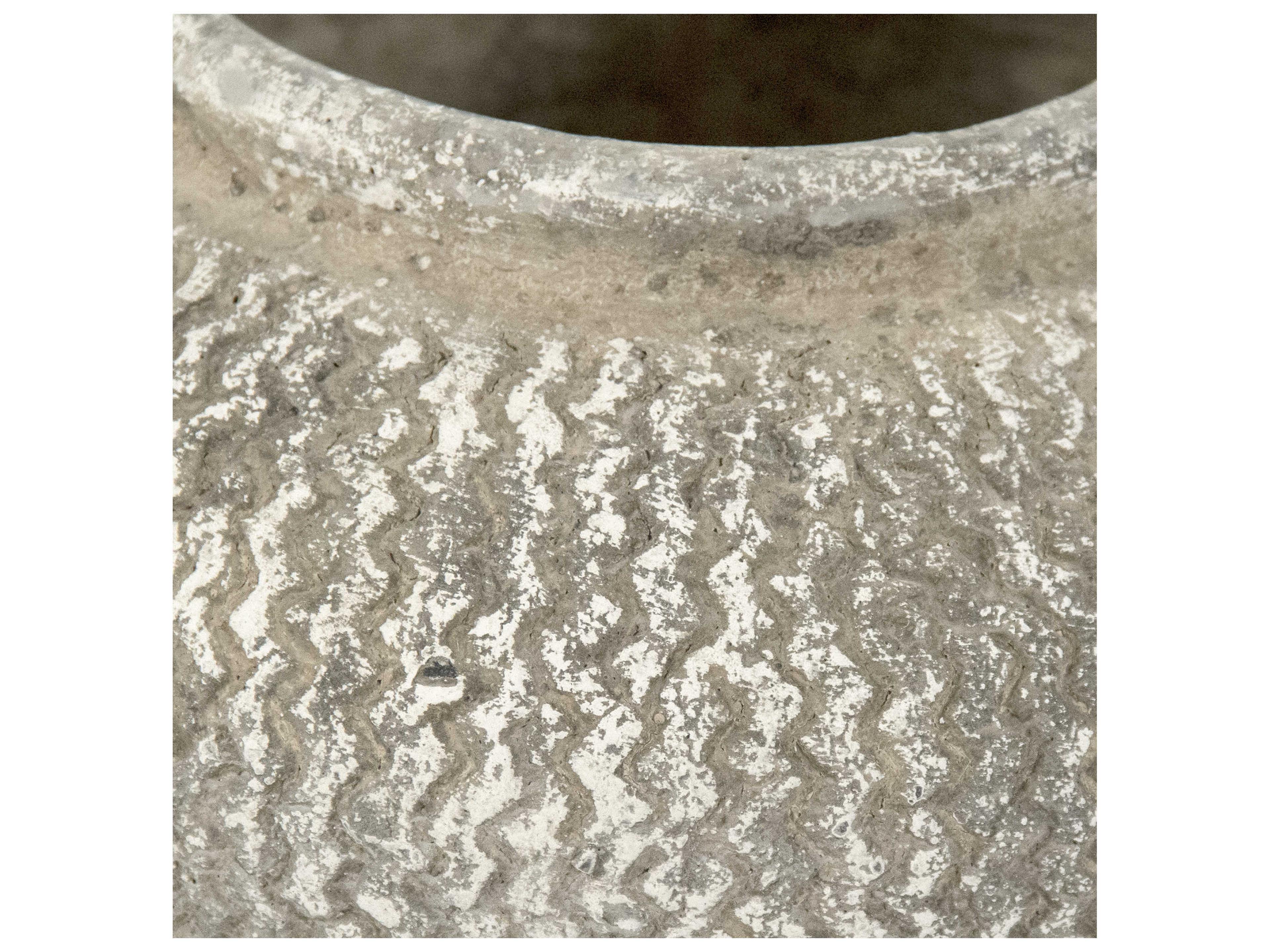 Zentique Distressed Grey Wash Vase