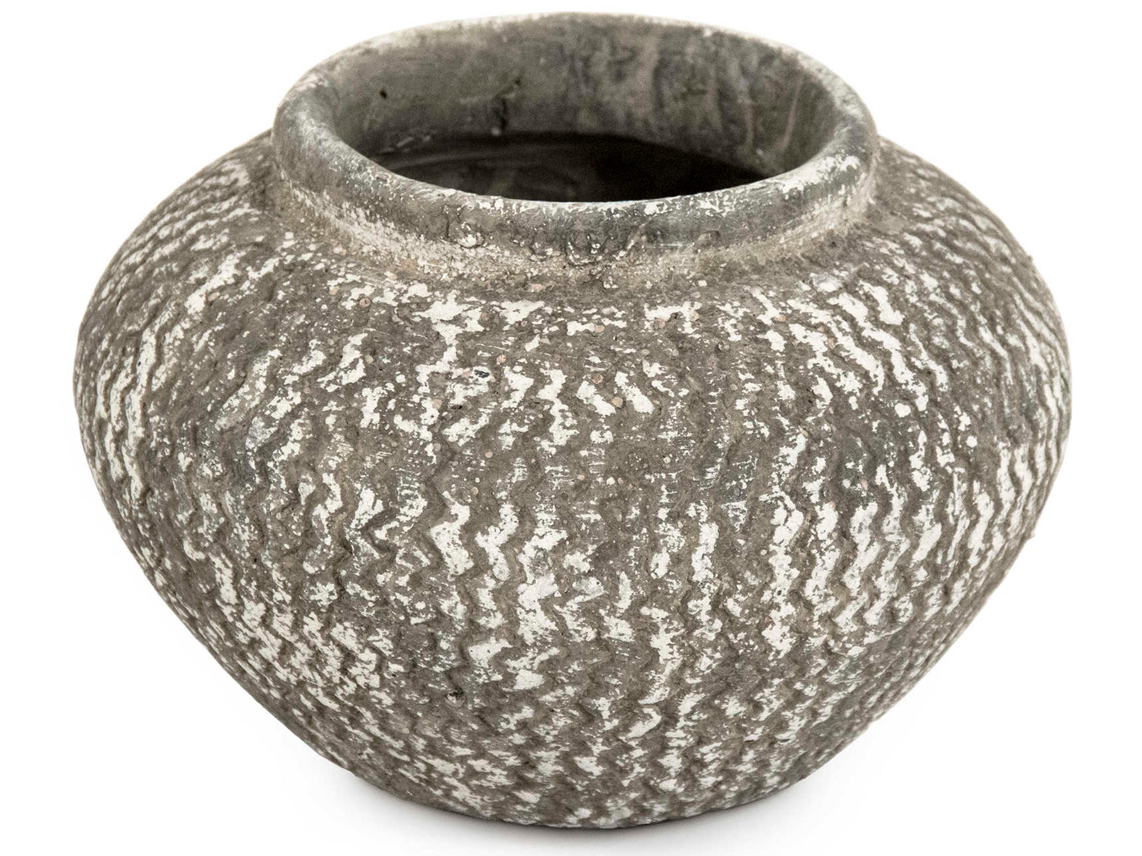 Zentique Distressed Grey 10" Vase