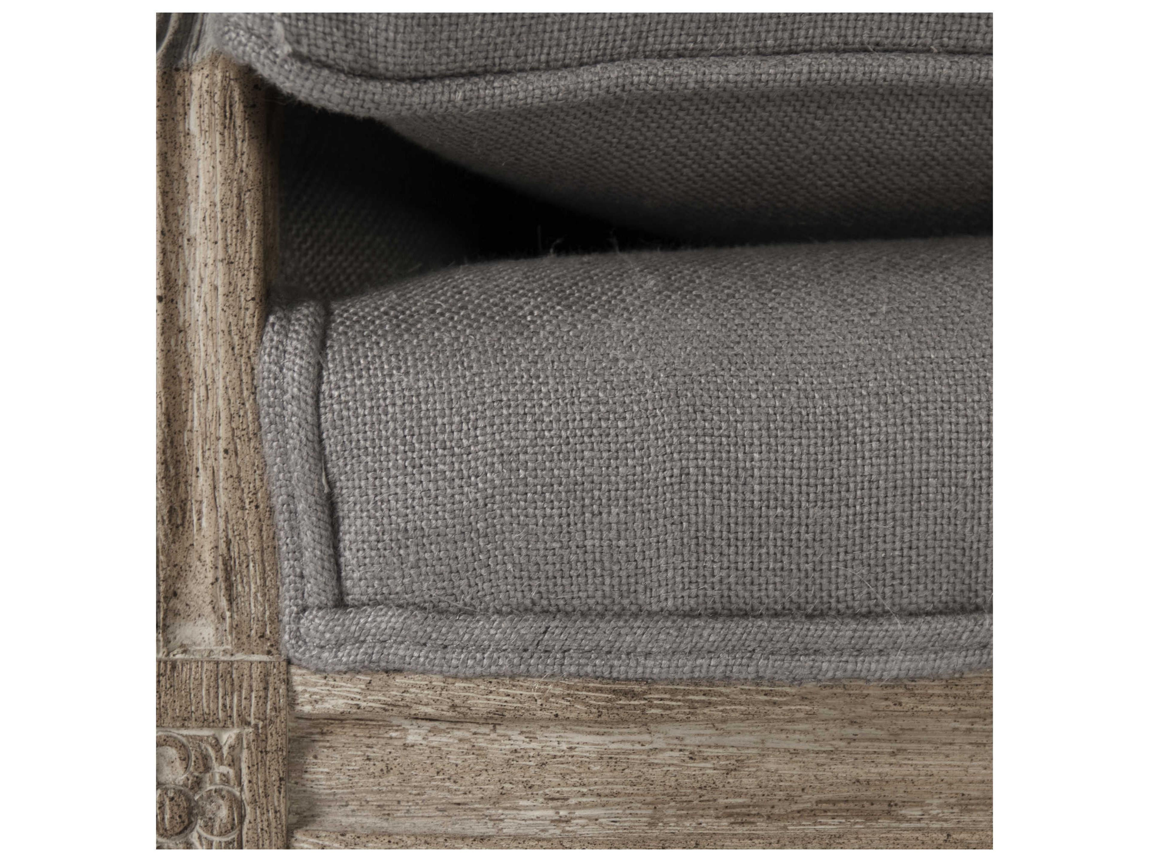 Zentique Louis Microfiber Gray Fabric Chair and a Half