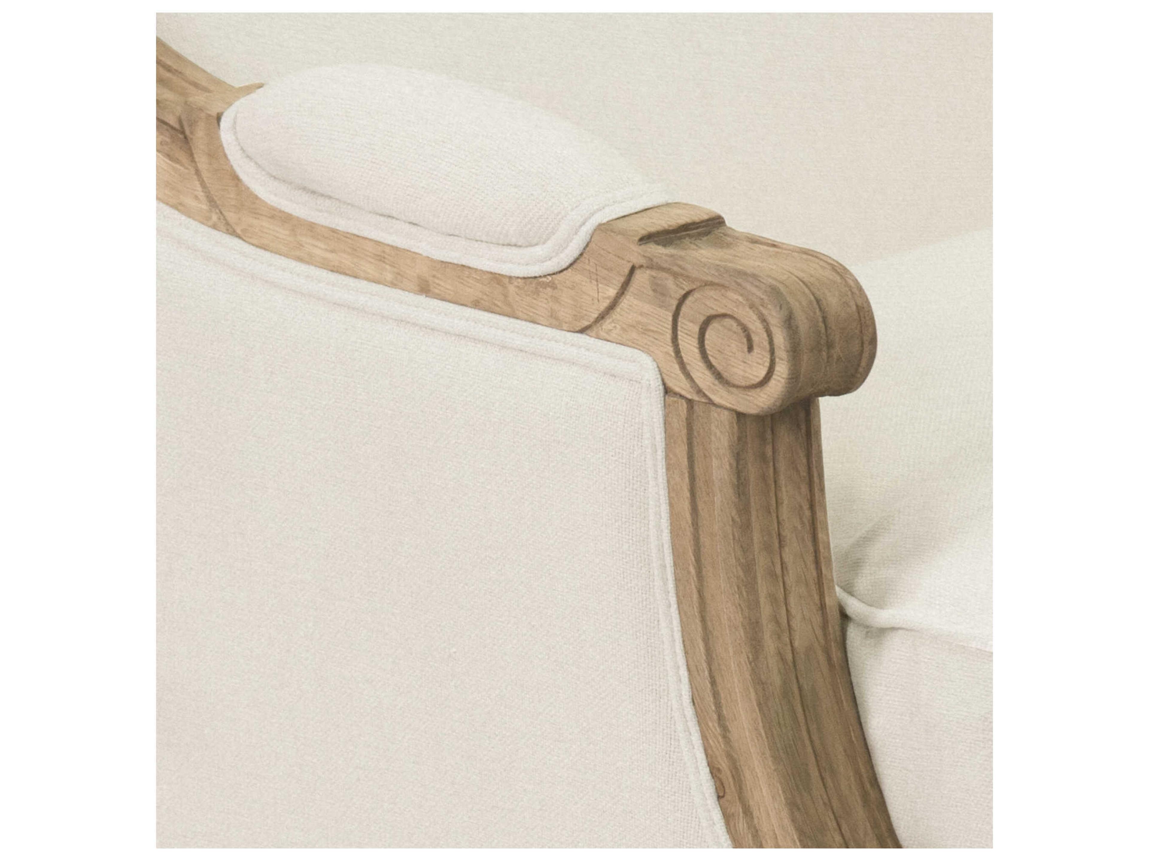 Zentique Louis White Upholstered Sofa