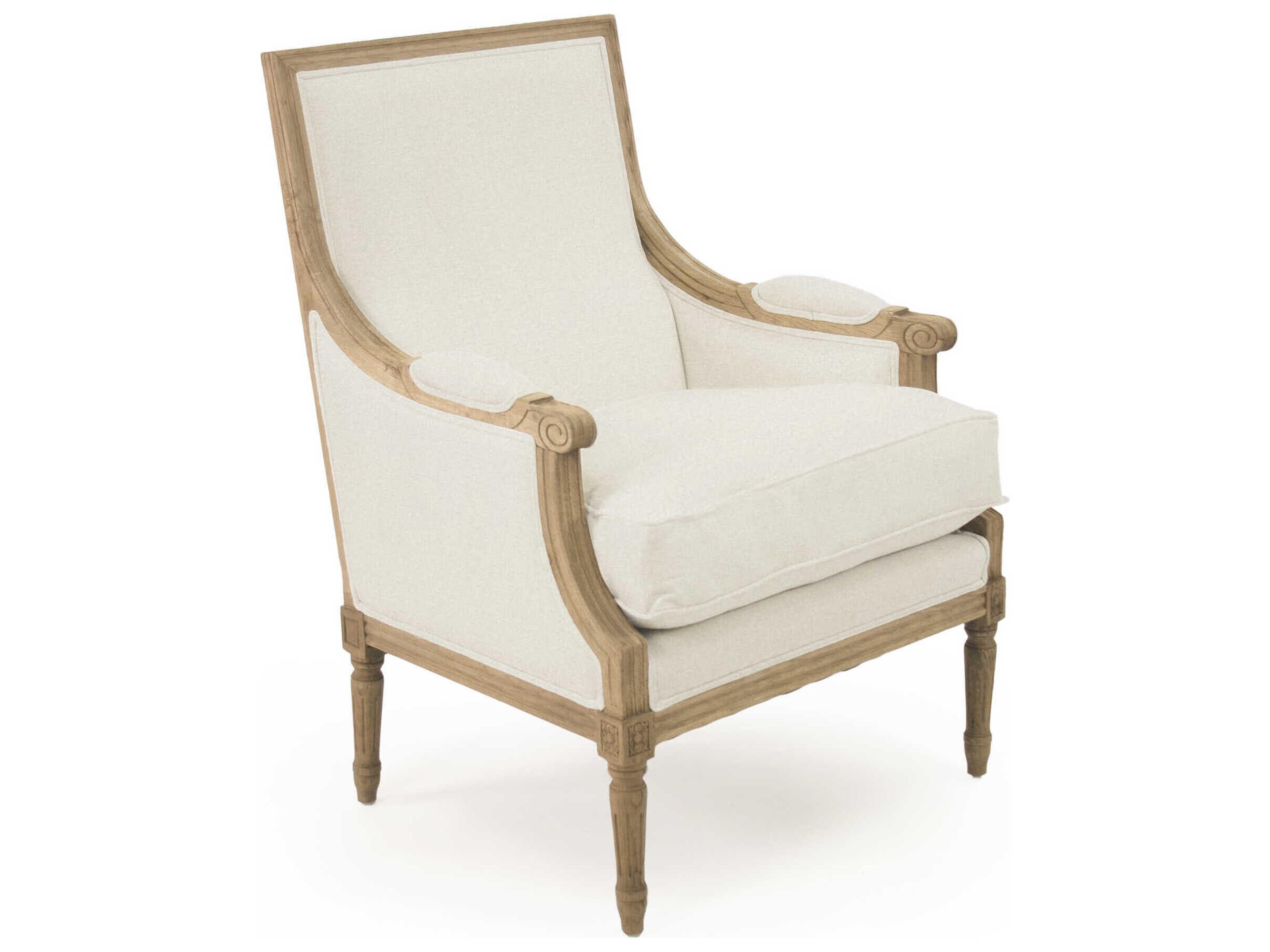 Louis White Club Chair