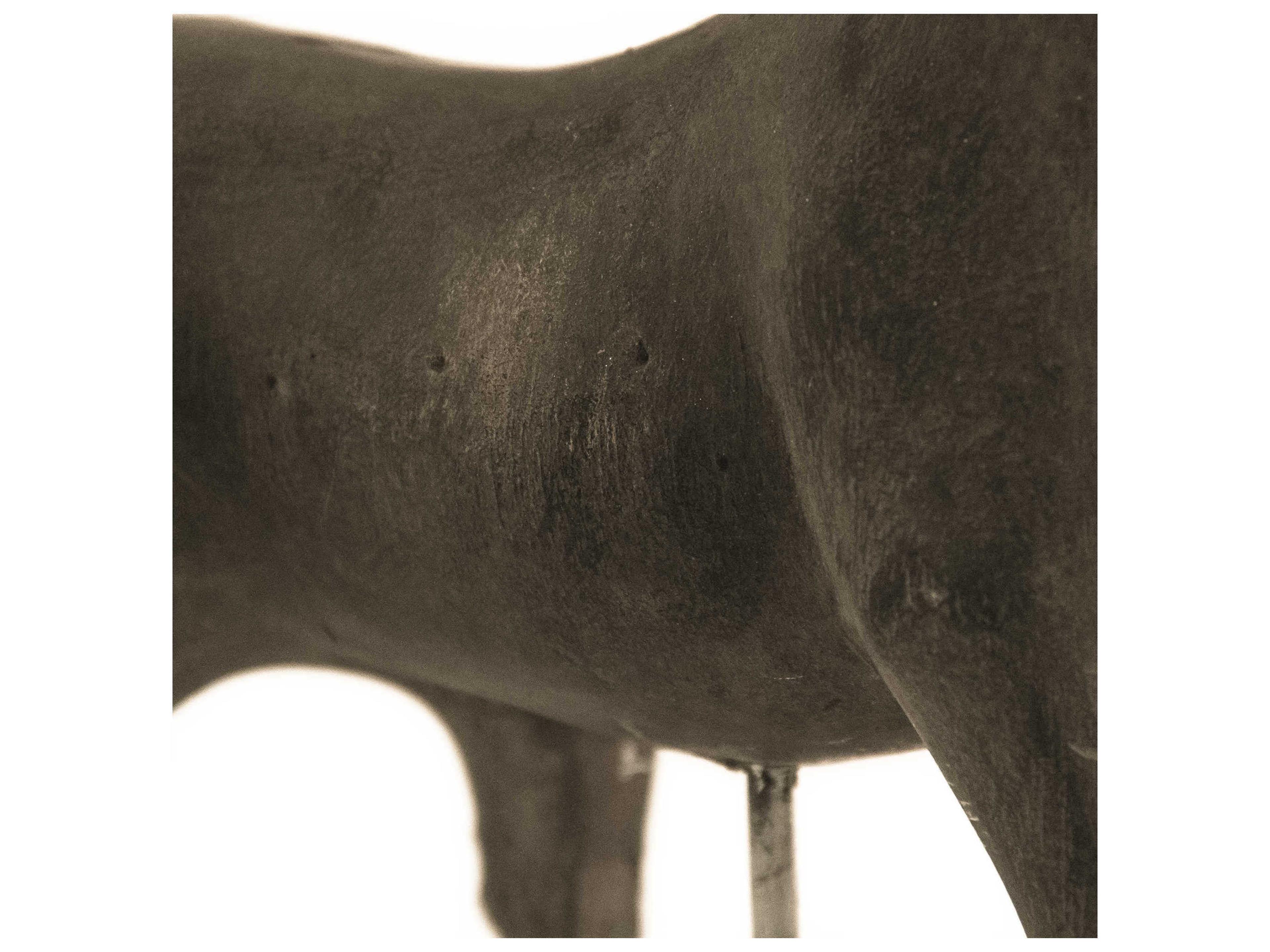 Zentique Distressed Dark Grey Resin Horse Sculpture