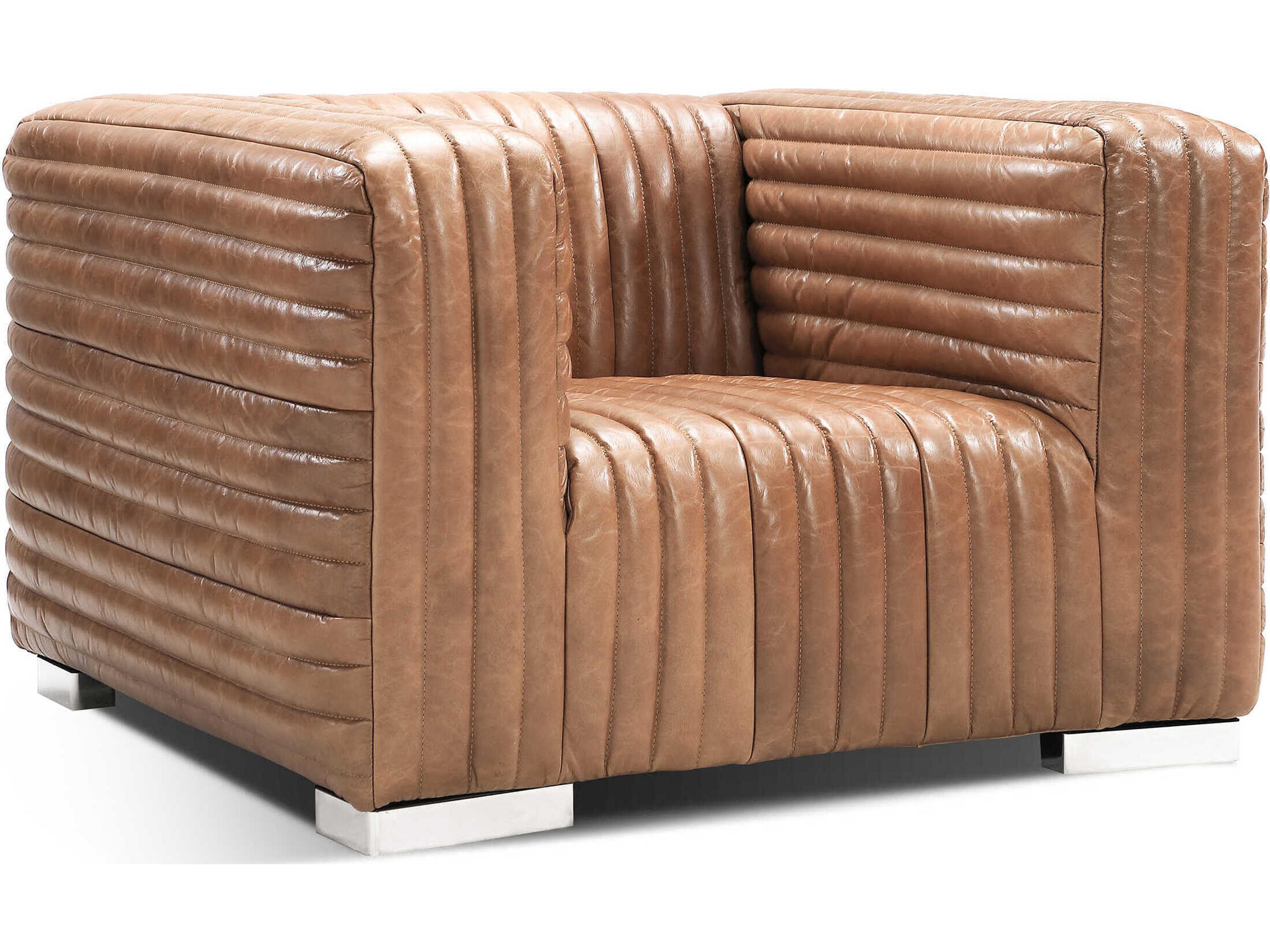 Canyon Brown Leather Accent Chair