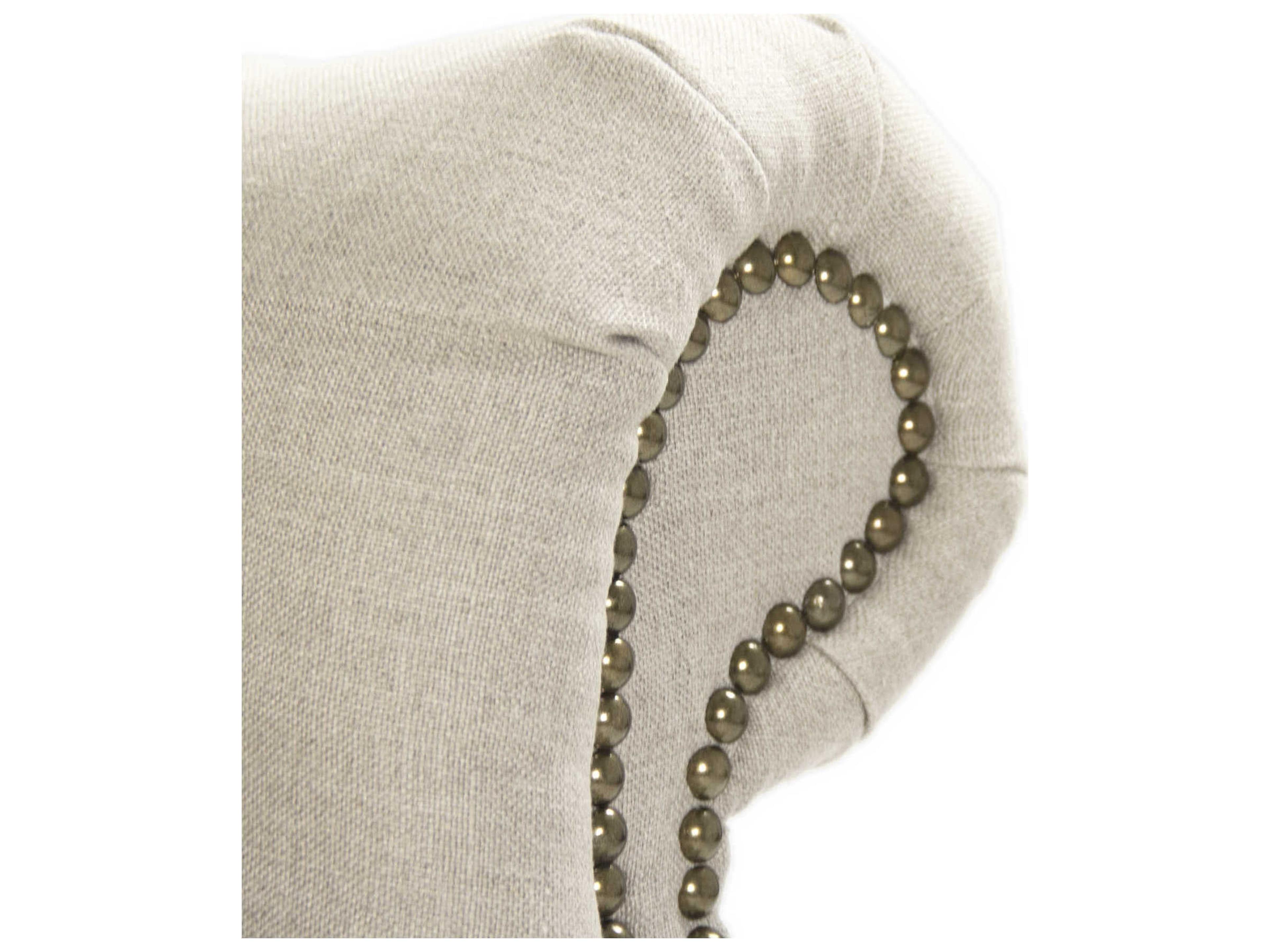 Zentique Cream Fabric Accent Chair