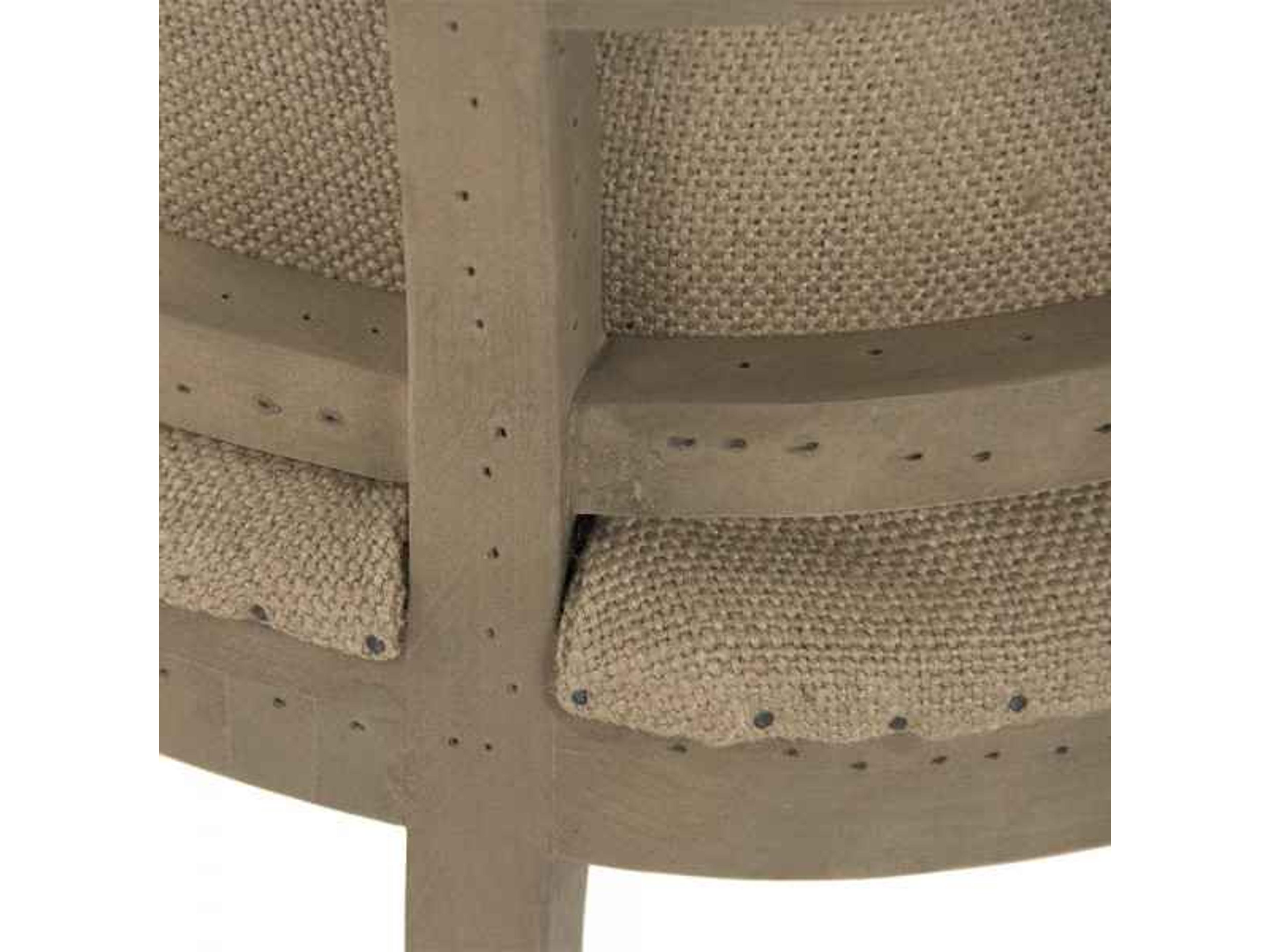 Zentique Beige Fabric Accent Chair