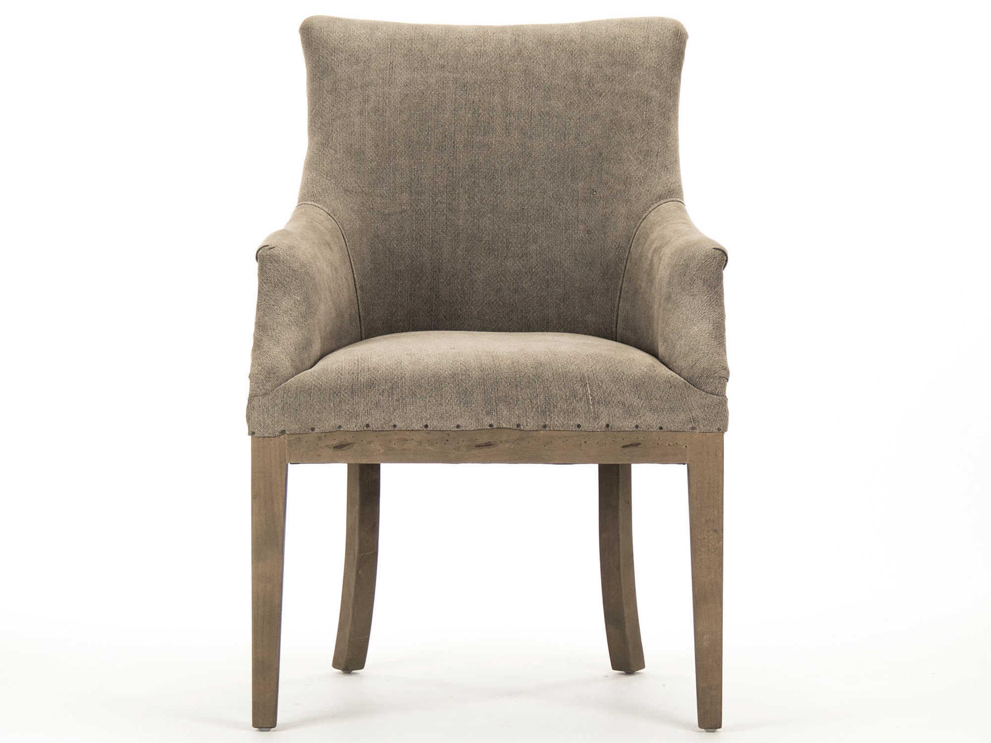 Zentique Brown Fabric Accent Chair