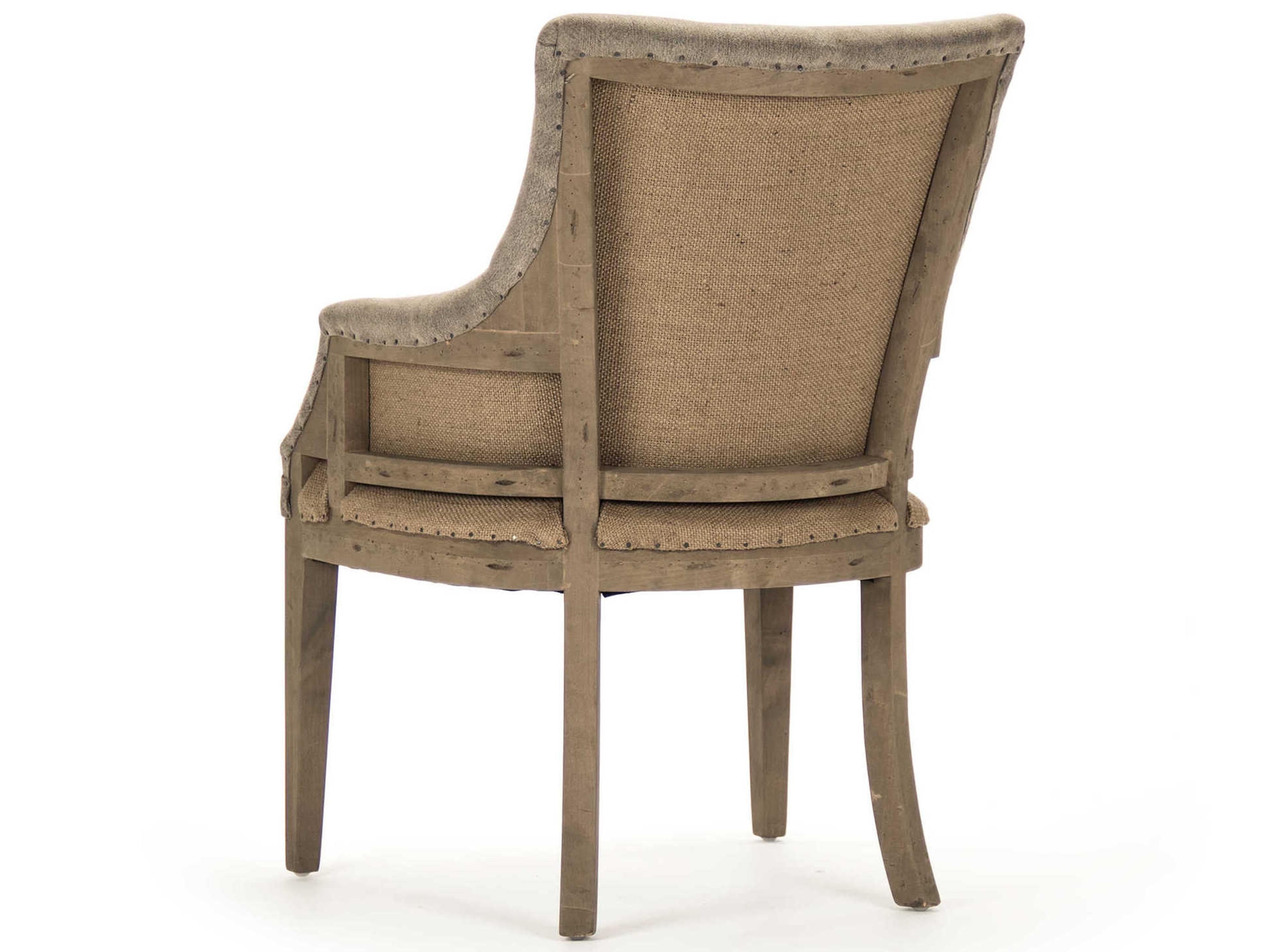 Zentique Brown Fabric Accent Chair