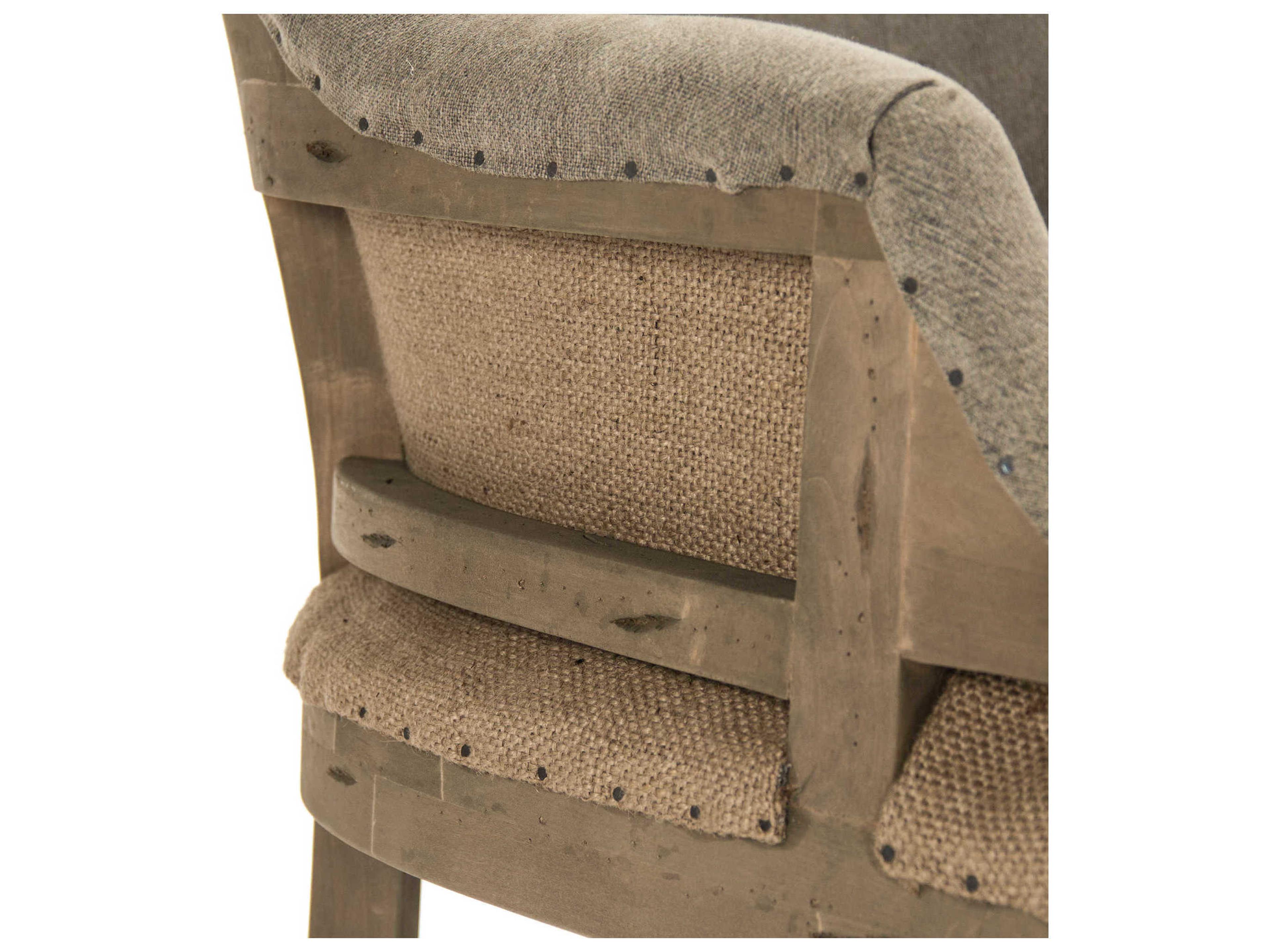 Zentique Brown Fabric Accent Chair