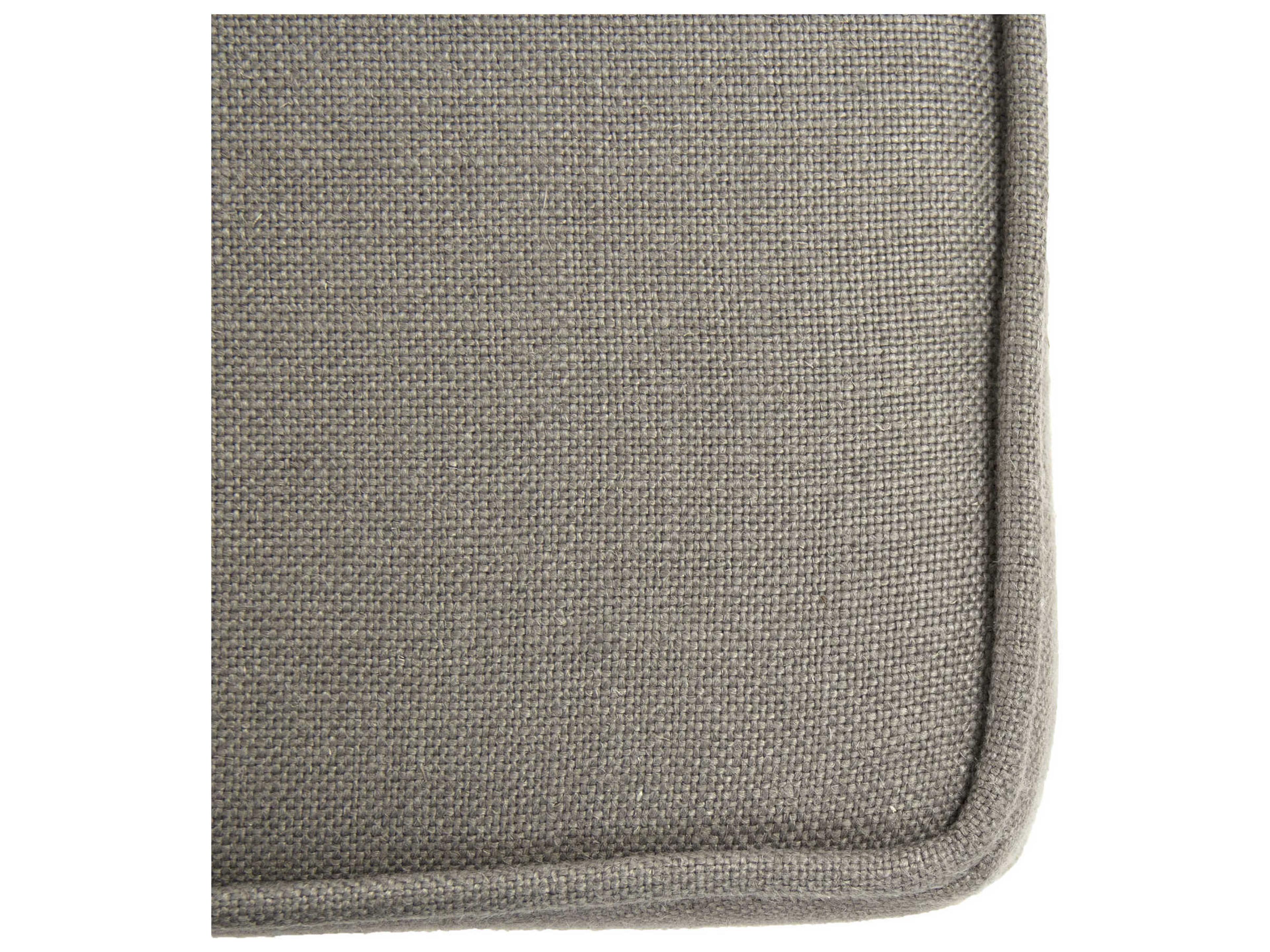 Zentique Crescenzo Grey Linen Upholstered Accent Bench