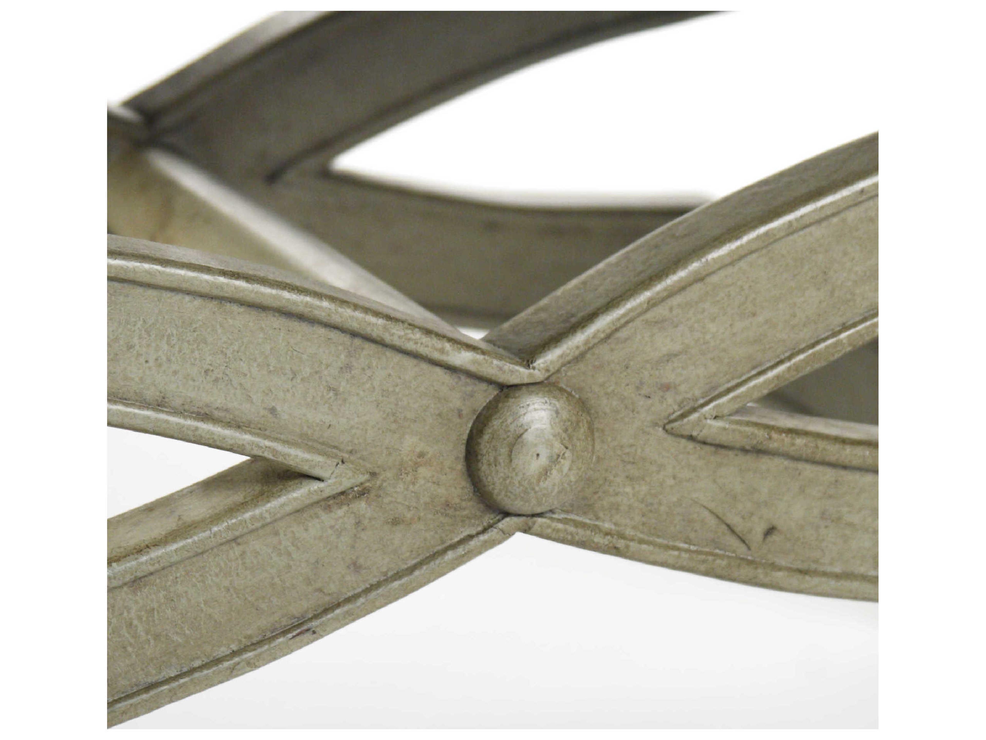 Zentique Crescenzo Hemp Linen White Upholstered Accent Bench