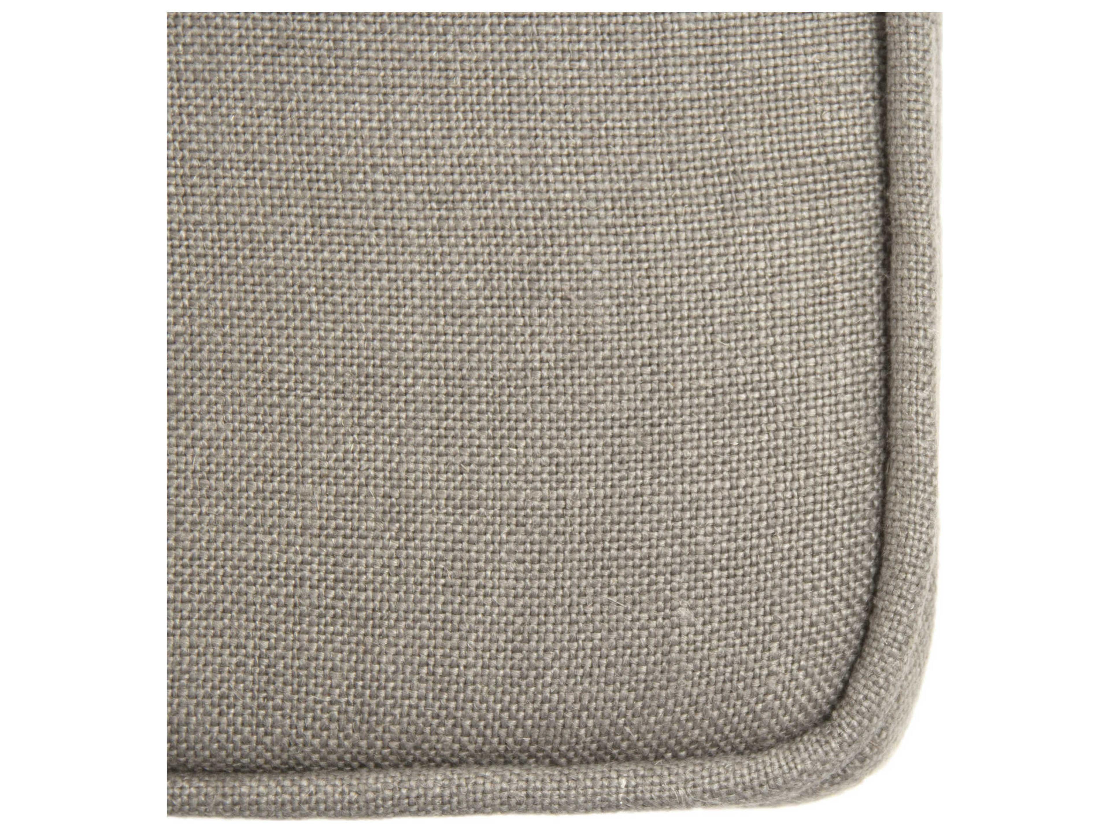 Zentique Crescenzo Grey Linen Upholstered Accent Bench
