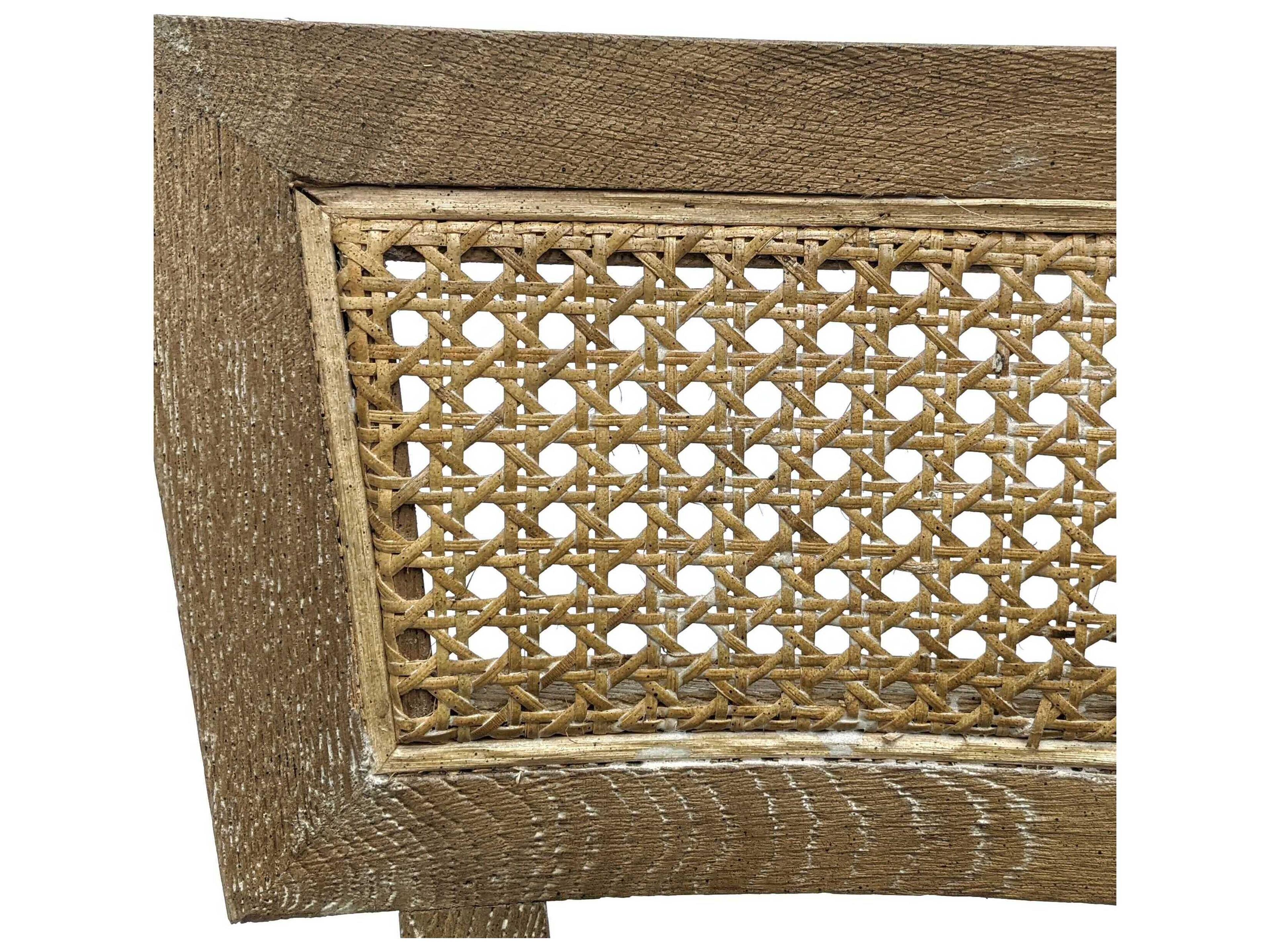 Zentique Carvell Limed Grey Oak Linen Upholstered Wood Bar Stool