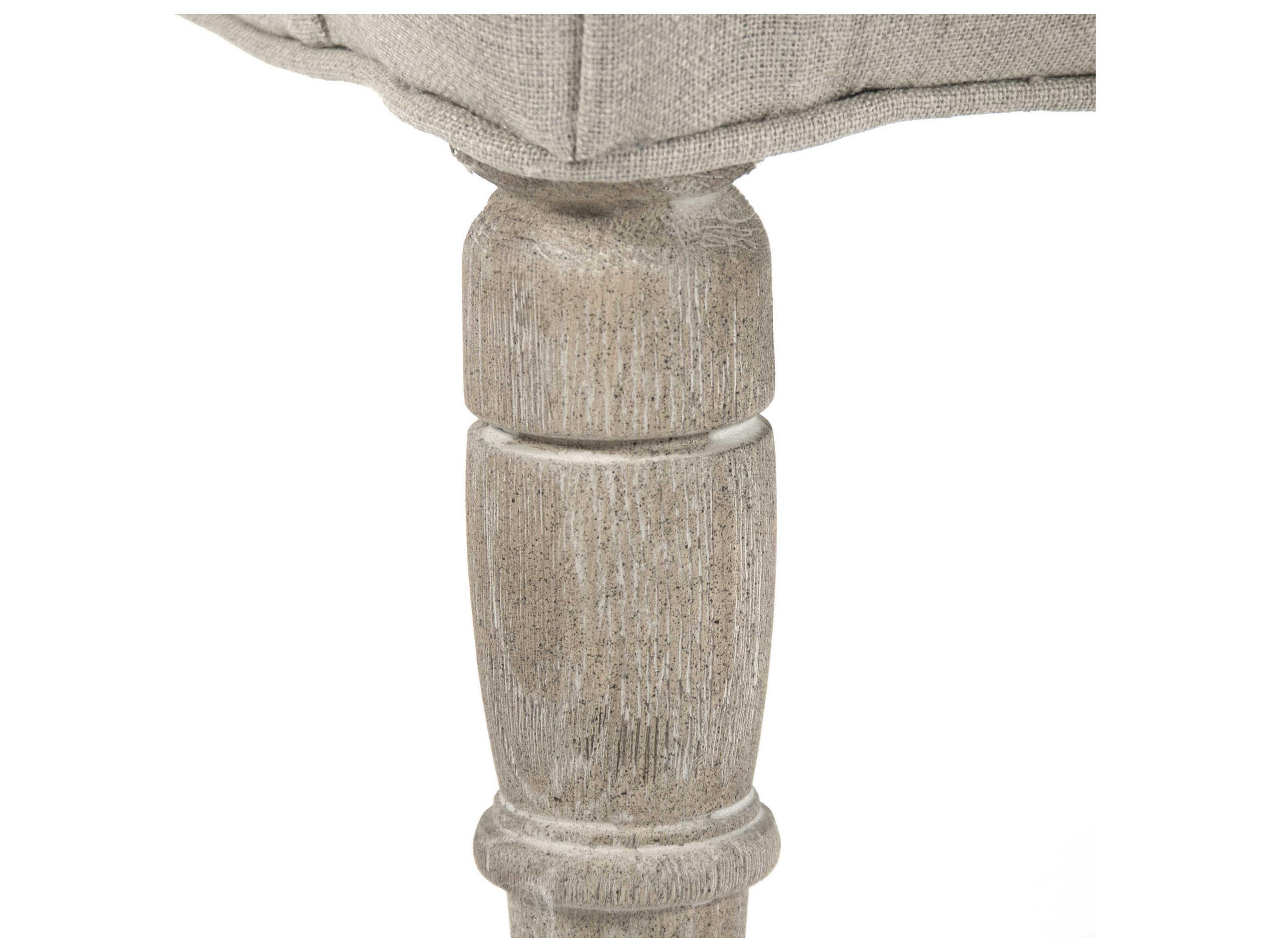 Zentique Beige Fabric Accent Chair