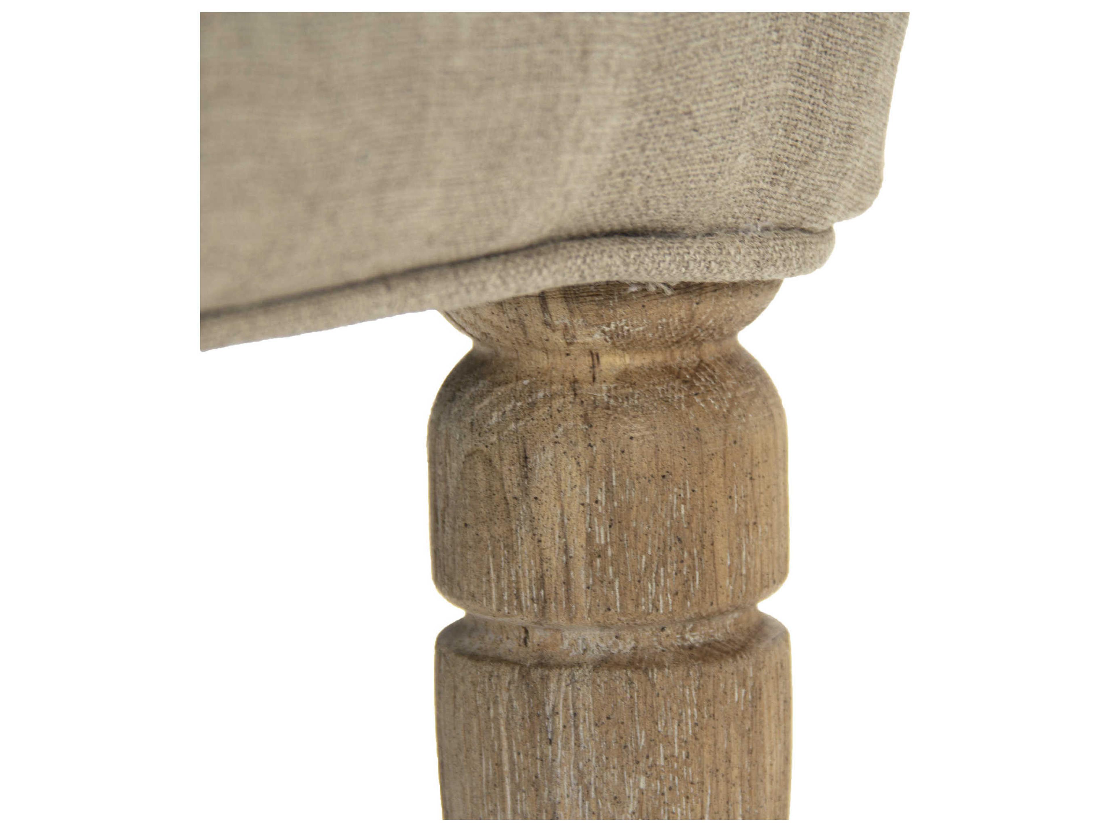 Zentique Beige Fabric Accent Chair