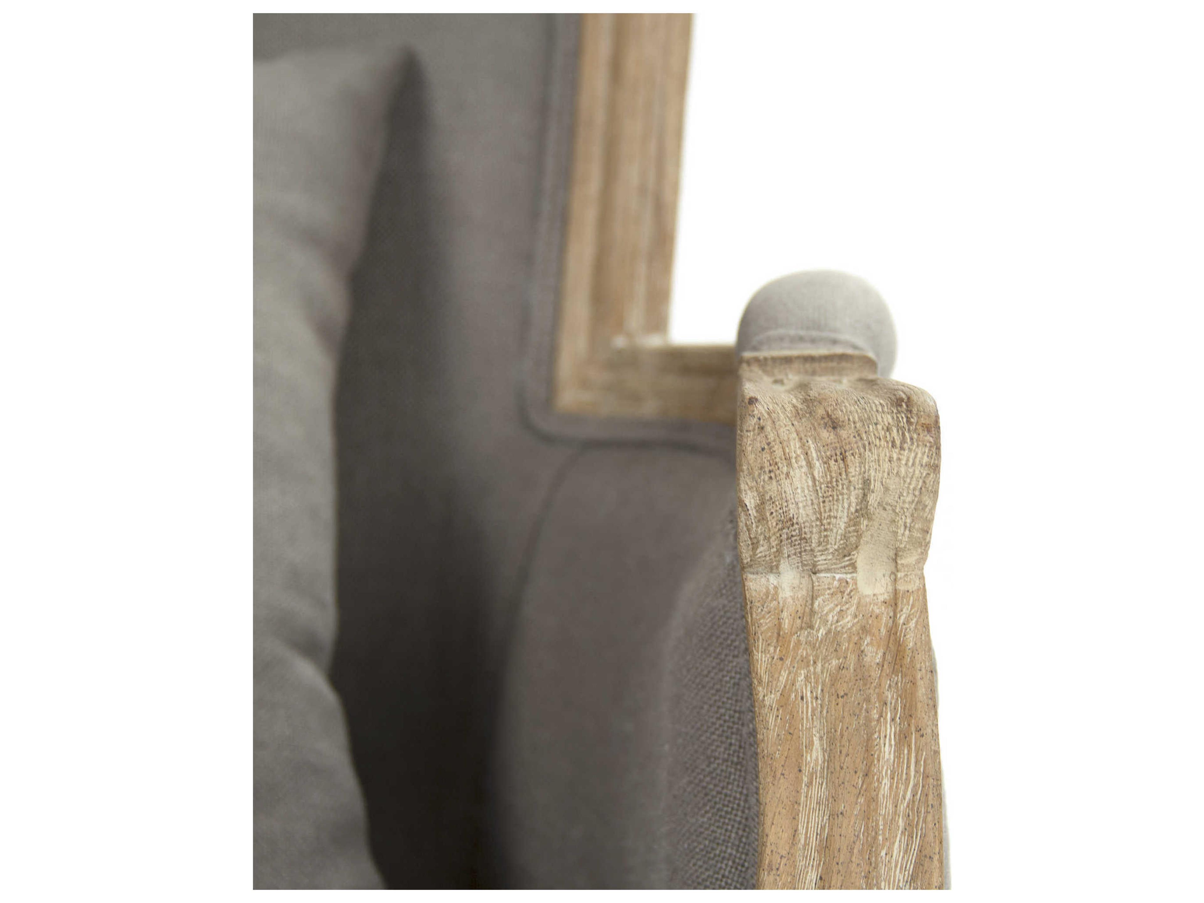 Zentique Gray Fabric Accent Chair