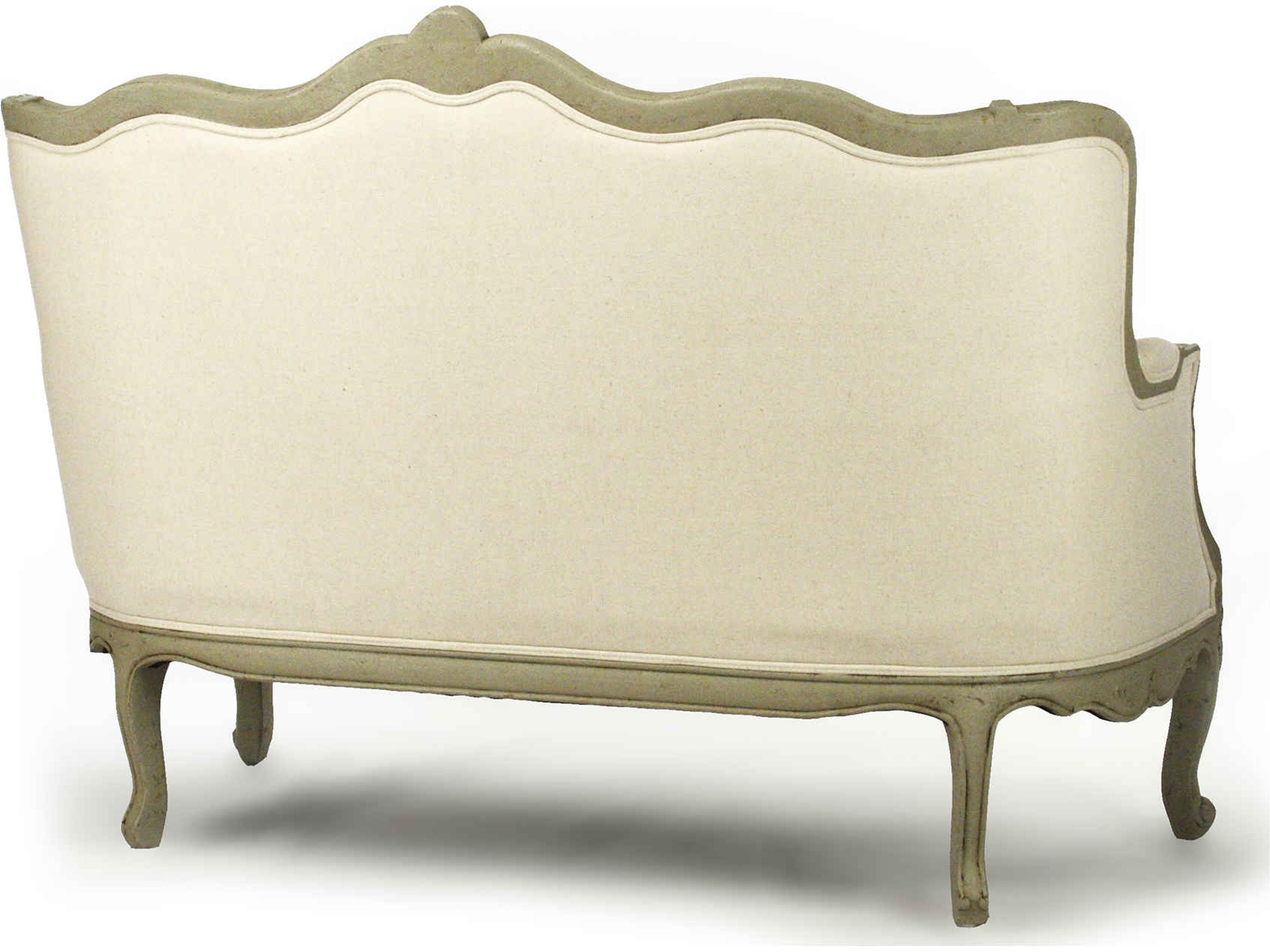 Zentique Beige Upholstered Loveseat