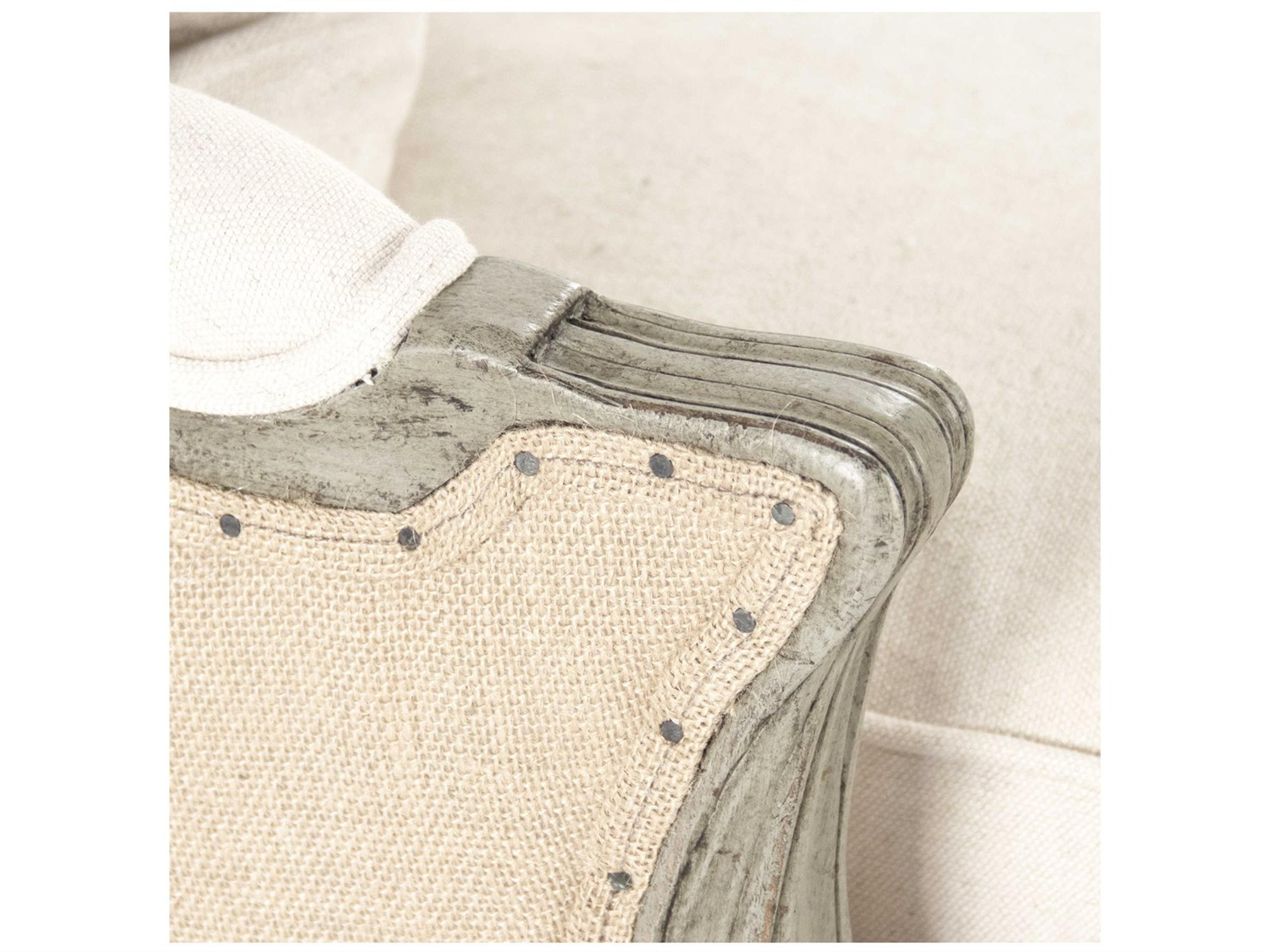 Zentique Beige Upholstered Loveseat