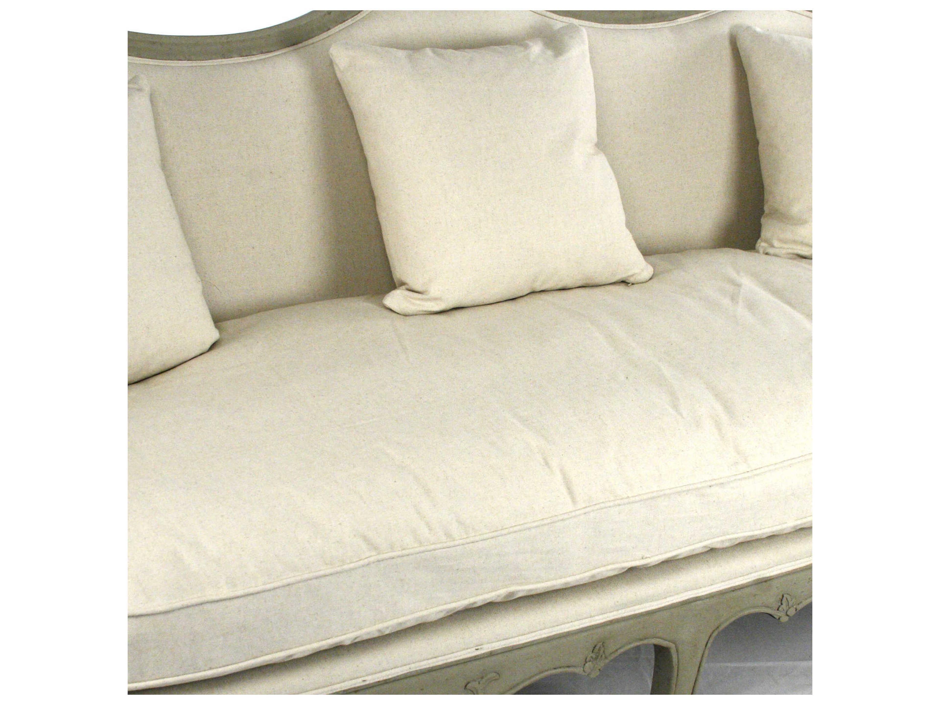 Zentique Cream Upholstered Loveseat