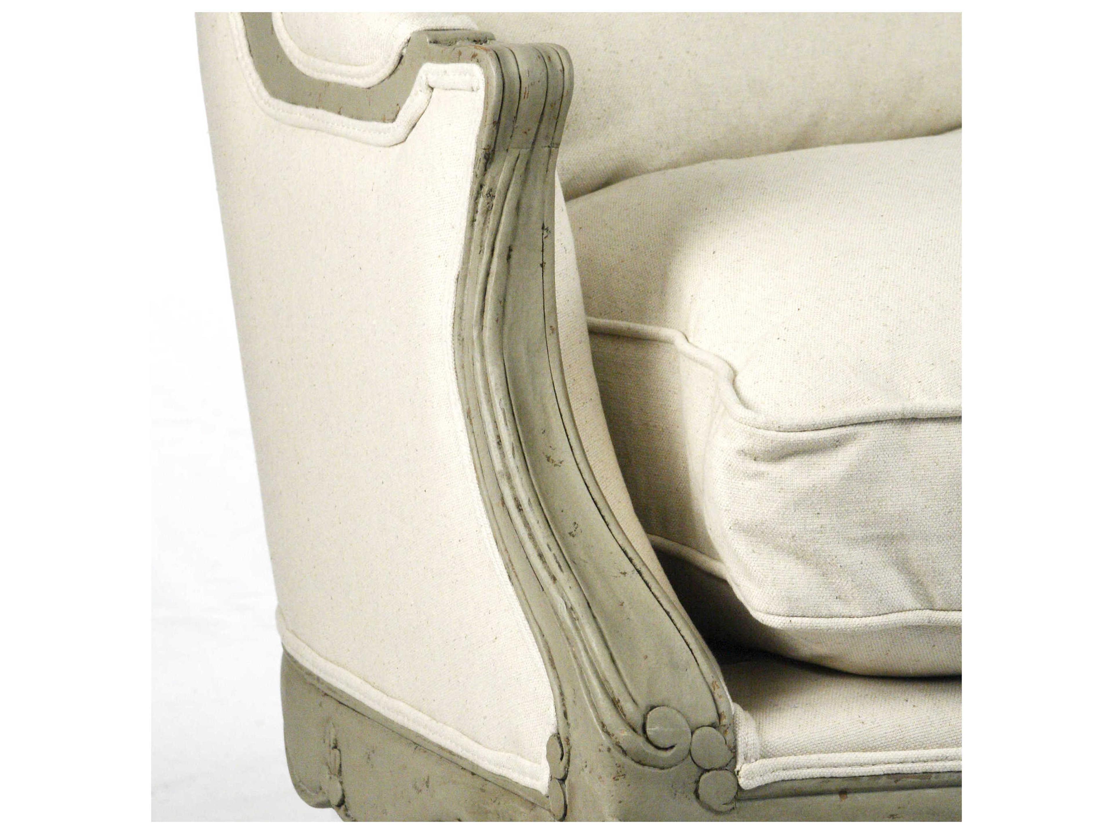Zentique Cream Upholstered Loveseat