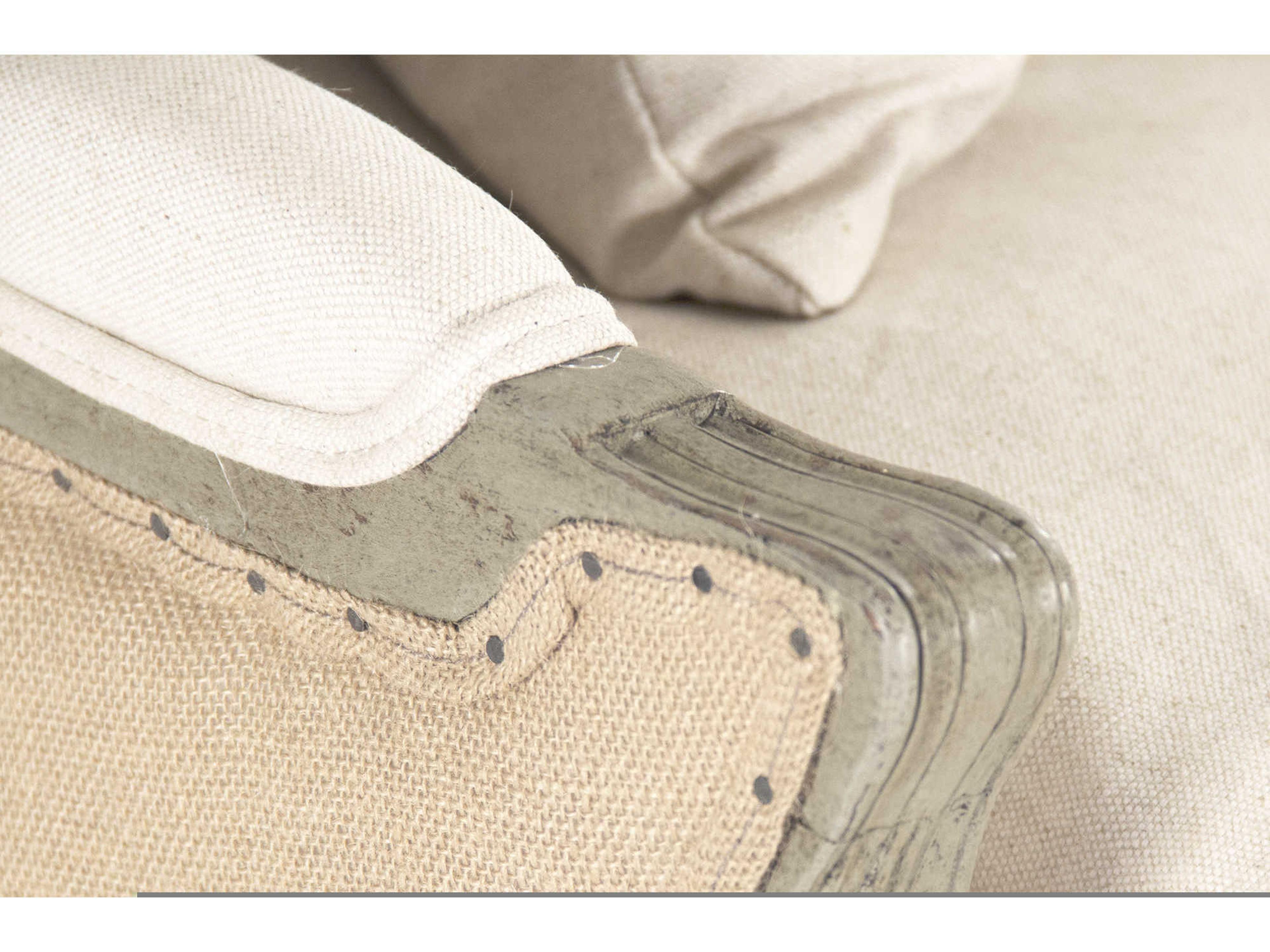 Zentique Cream Upholstered Loveseat