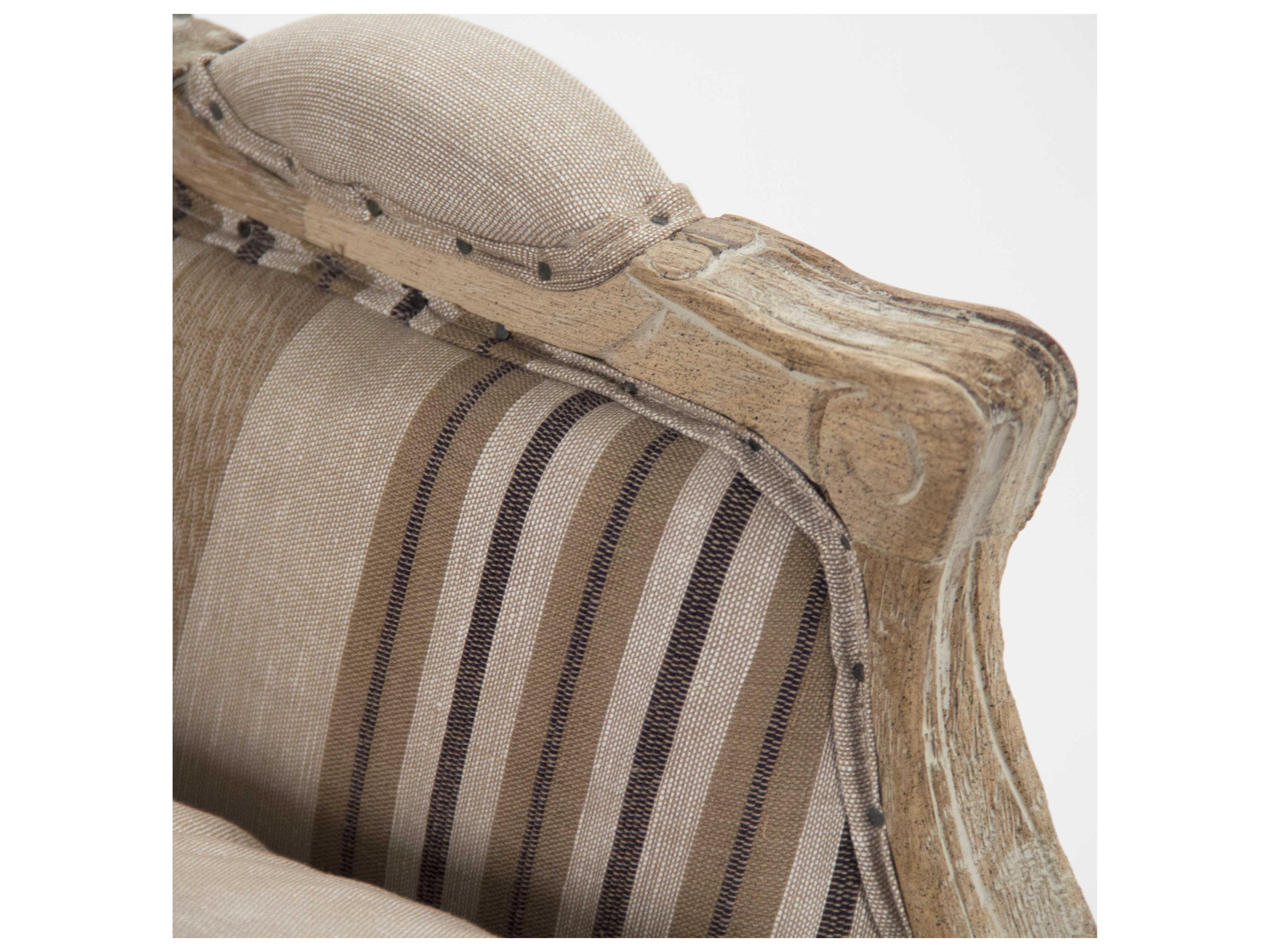 Zentique Brown Fabric Accent Chair