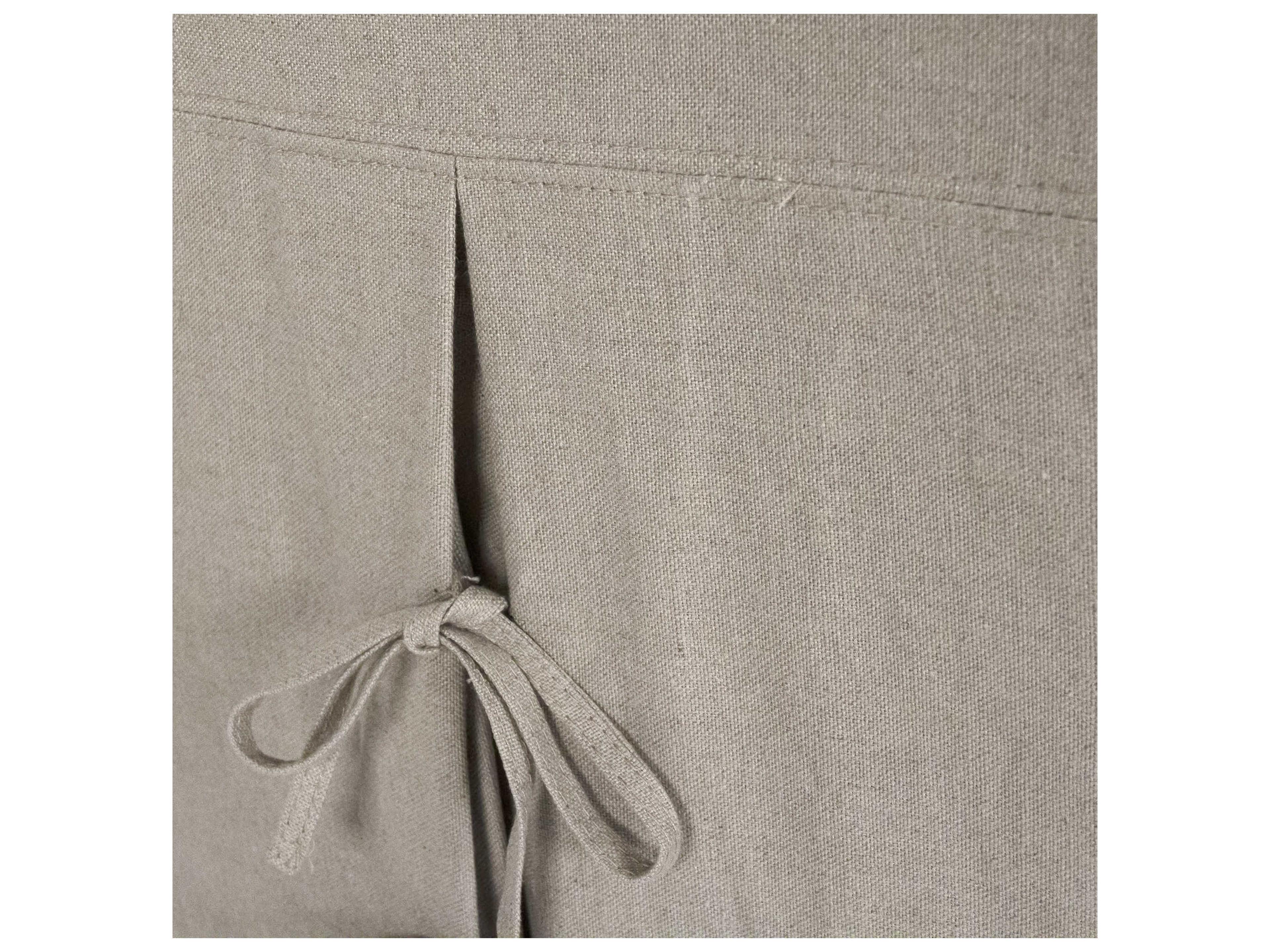 Zentique Erica Beech Wood Gray Upholstered Armless Dining Chair