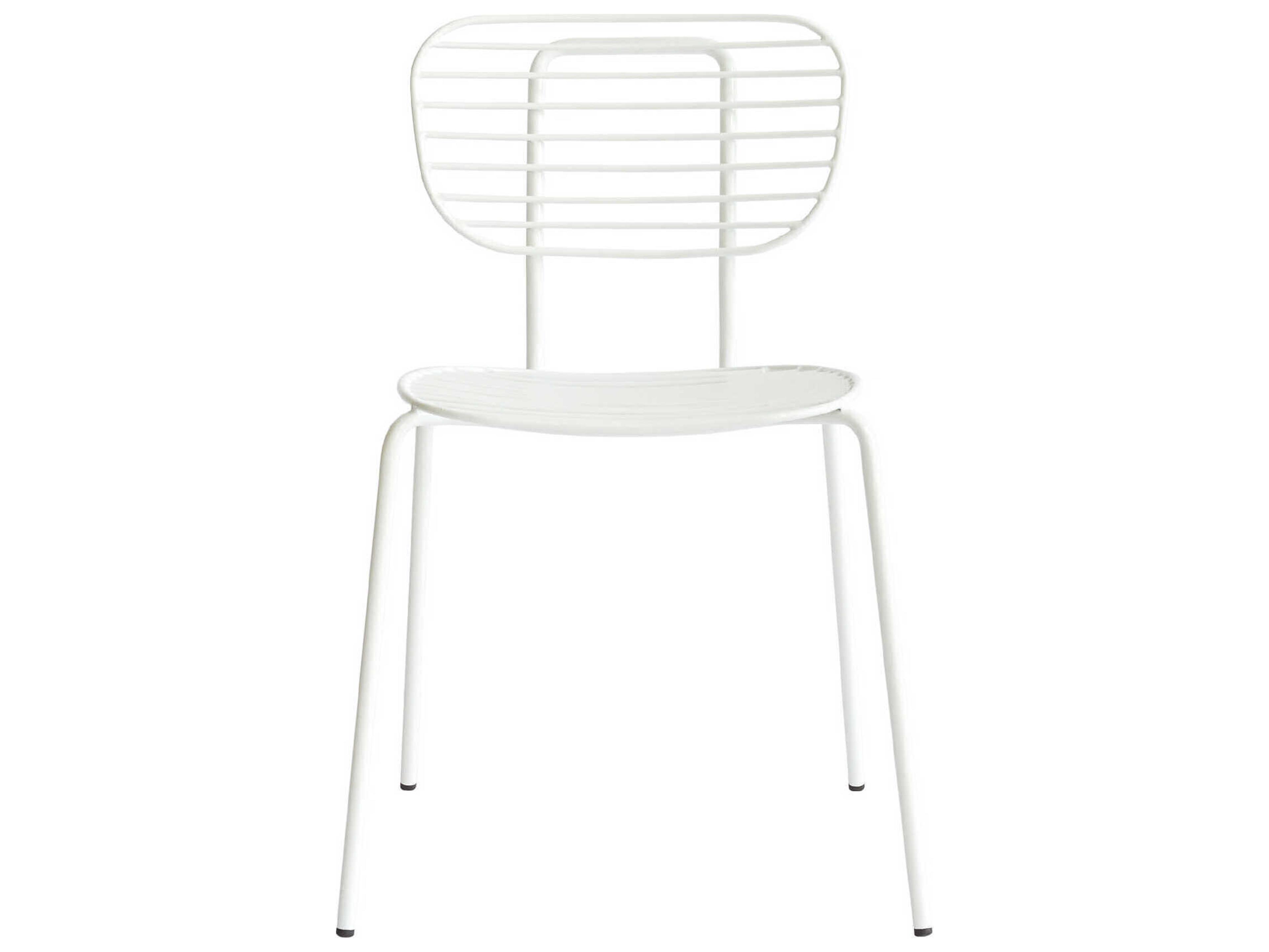 Zentique Taylor White Armless Dining Chair