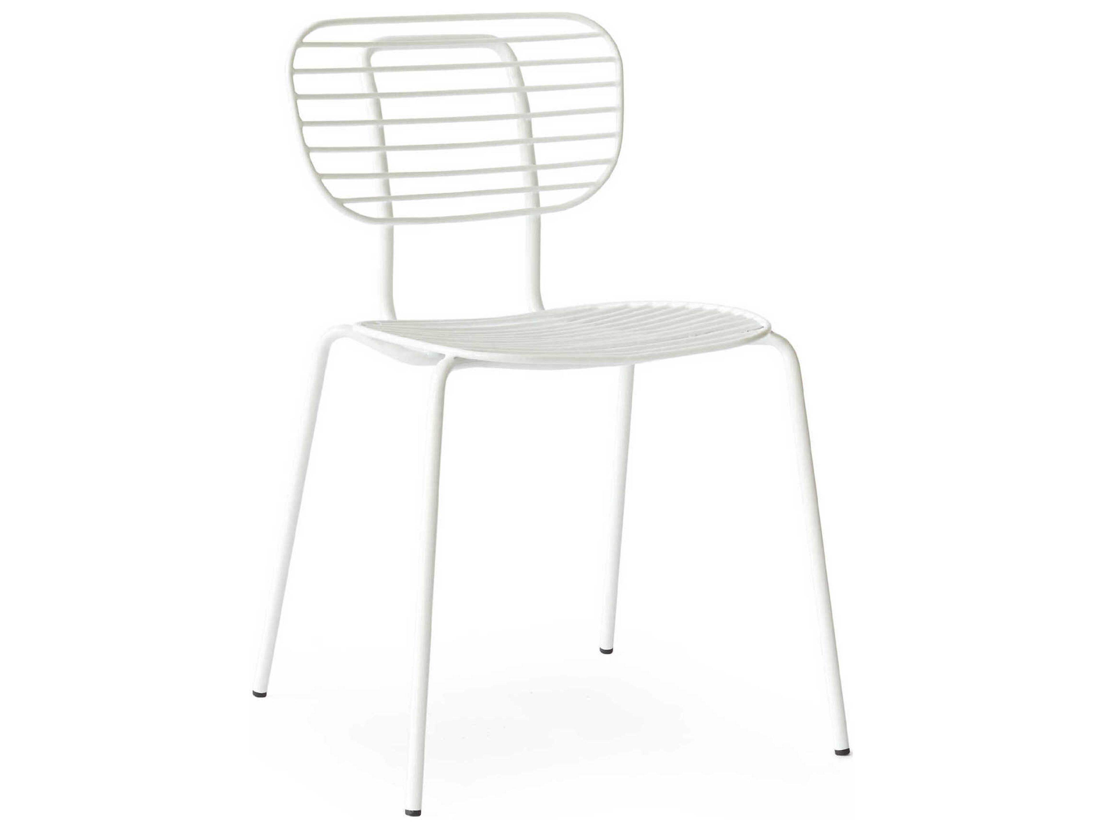 Taylor White Armless Dining Chair
