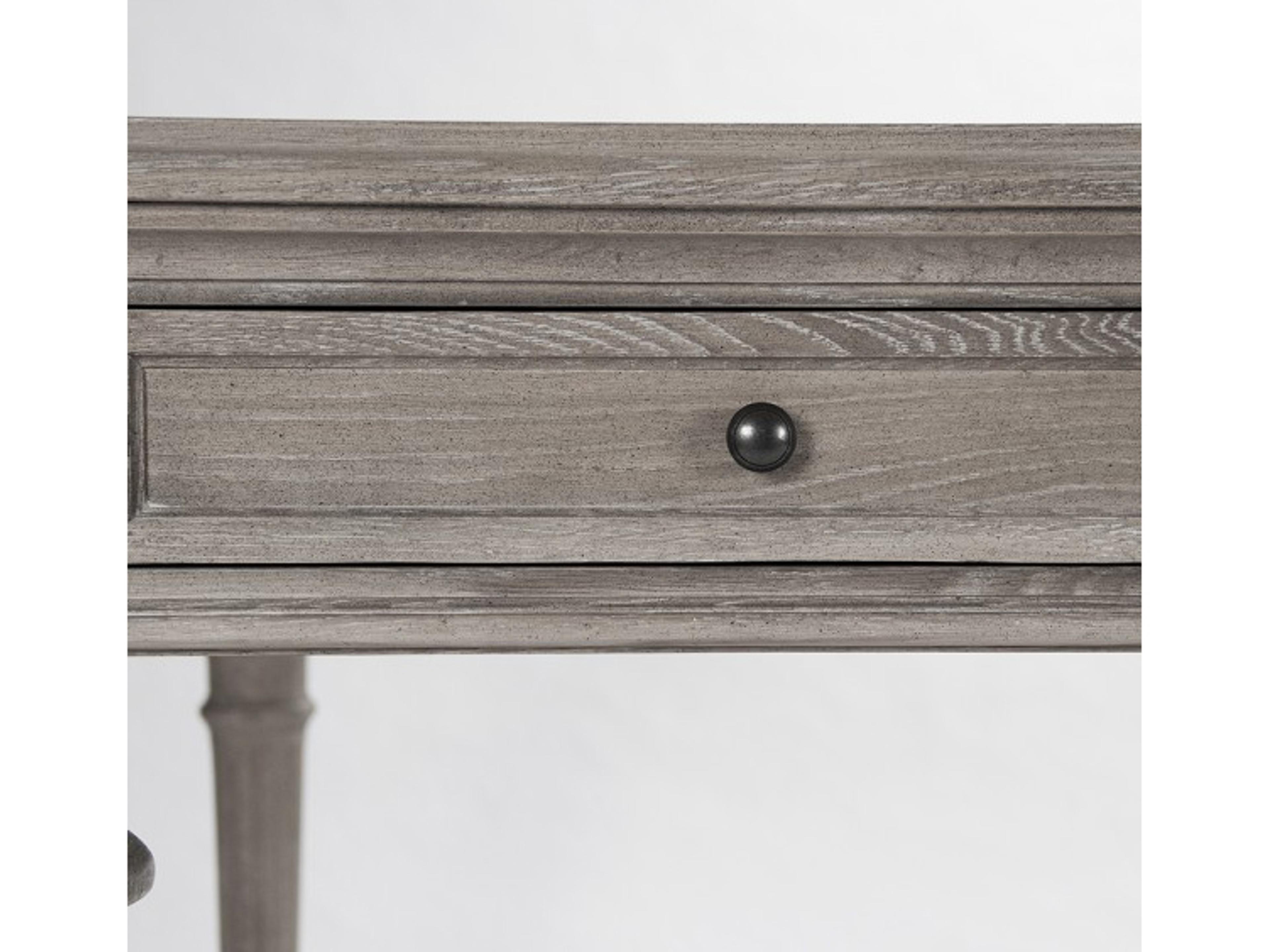 Zentique Rectangular Wood Limed Grey Oak Dining Table
