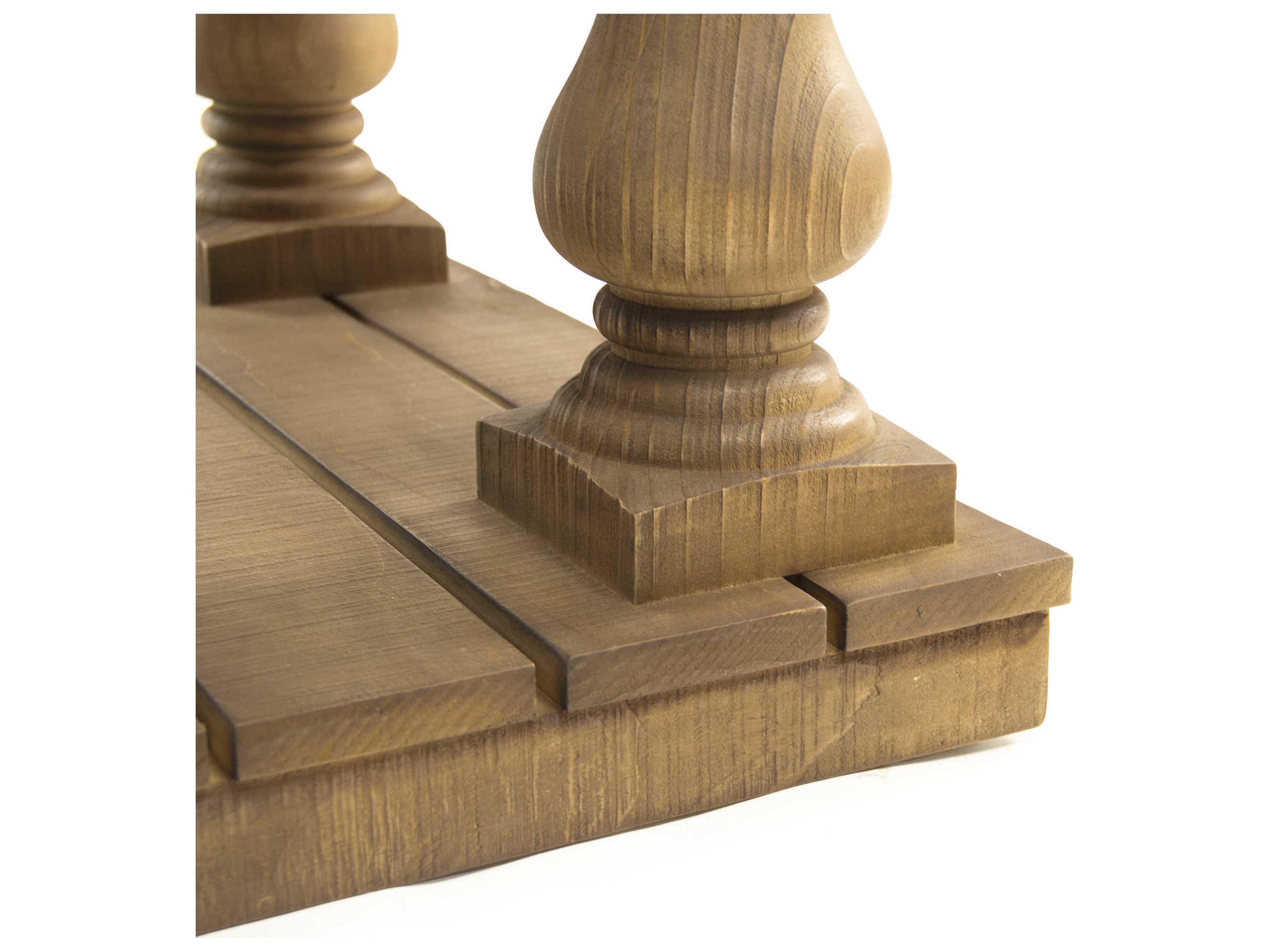 Zentique Rectangular Wood Stained Natural Coffee Table