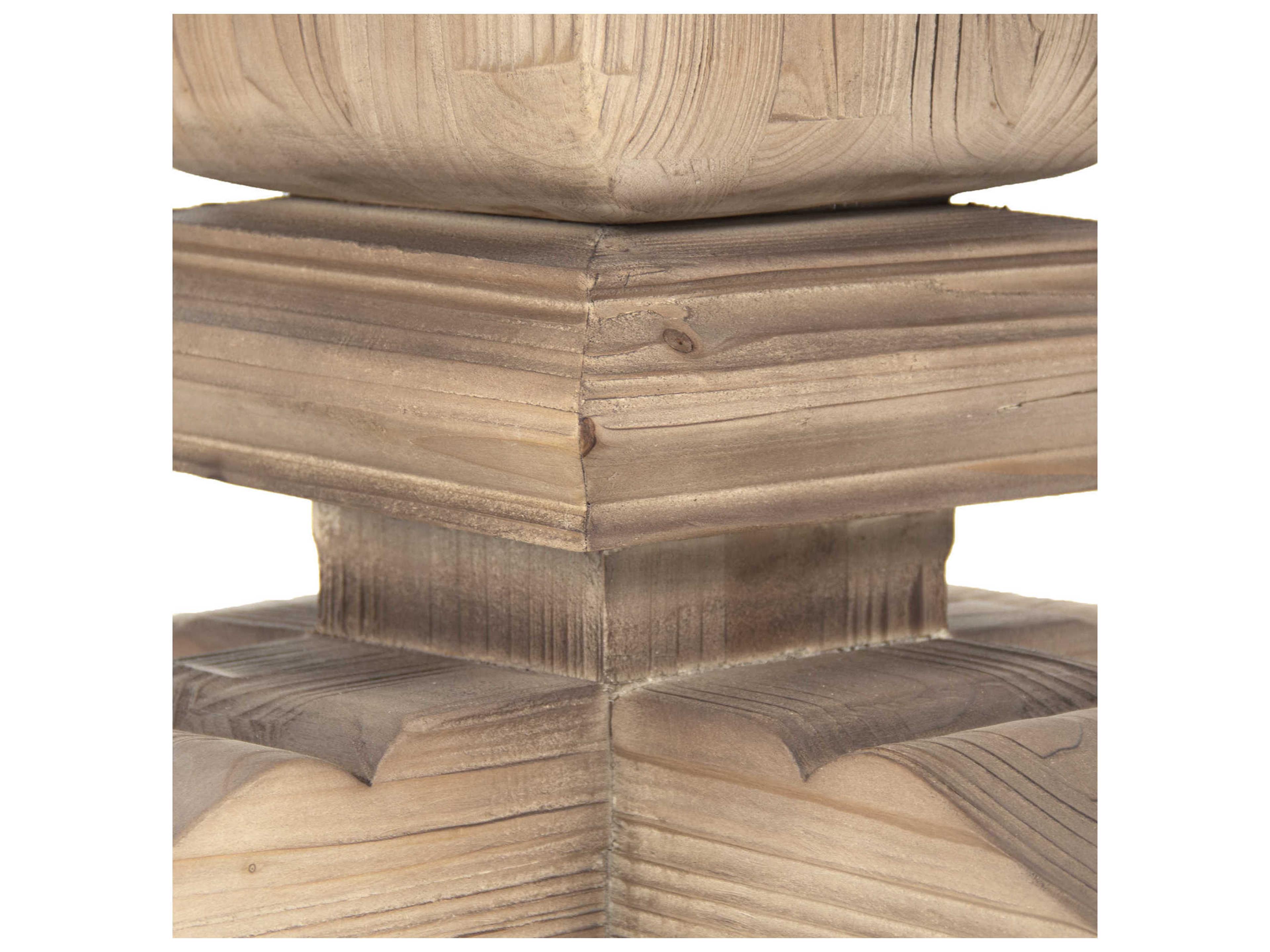 Zentique Round Wood Brown Dining Table