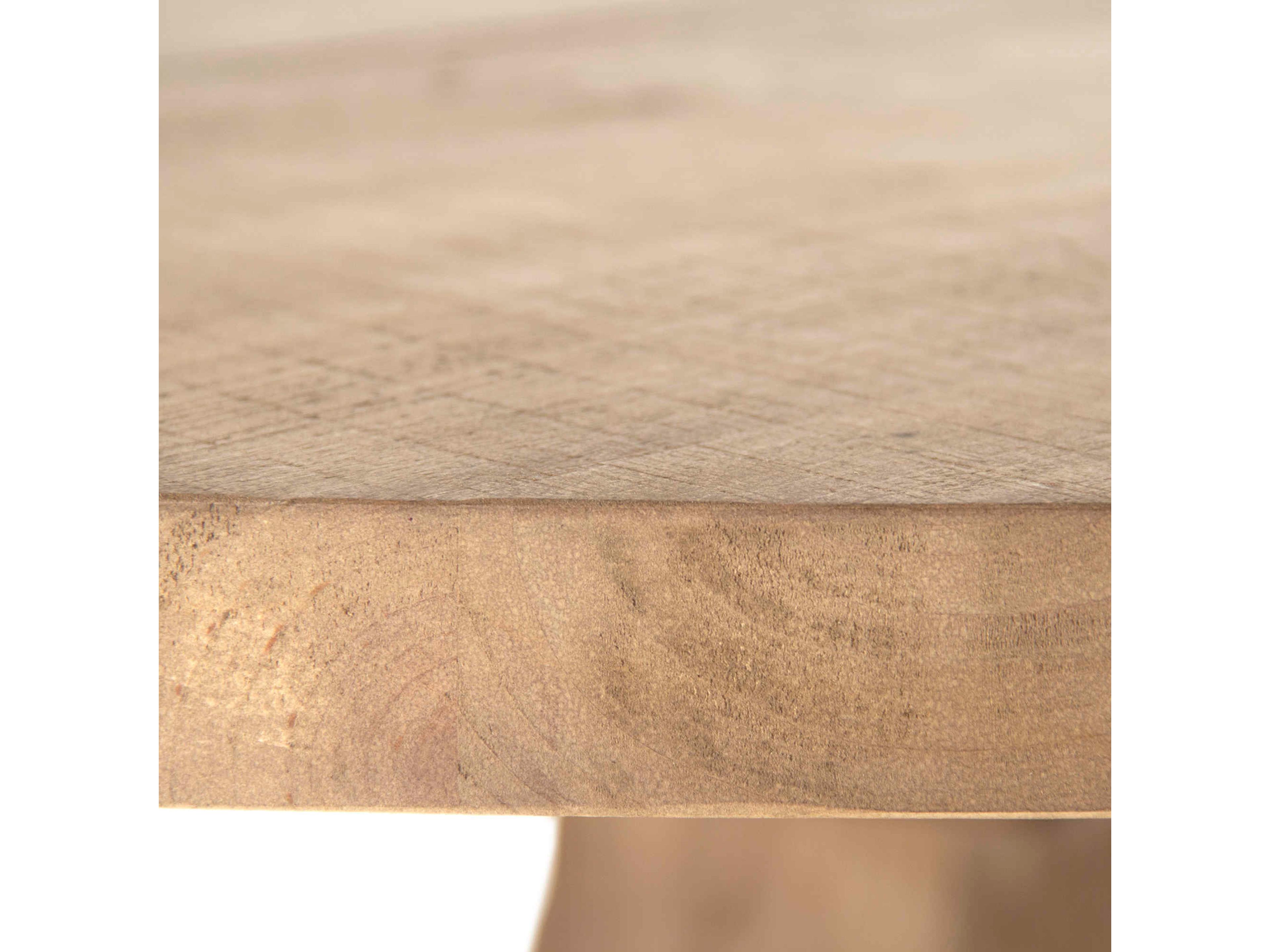 Zentique Max Round Wood Brown Pine Dining Table