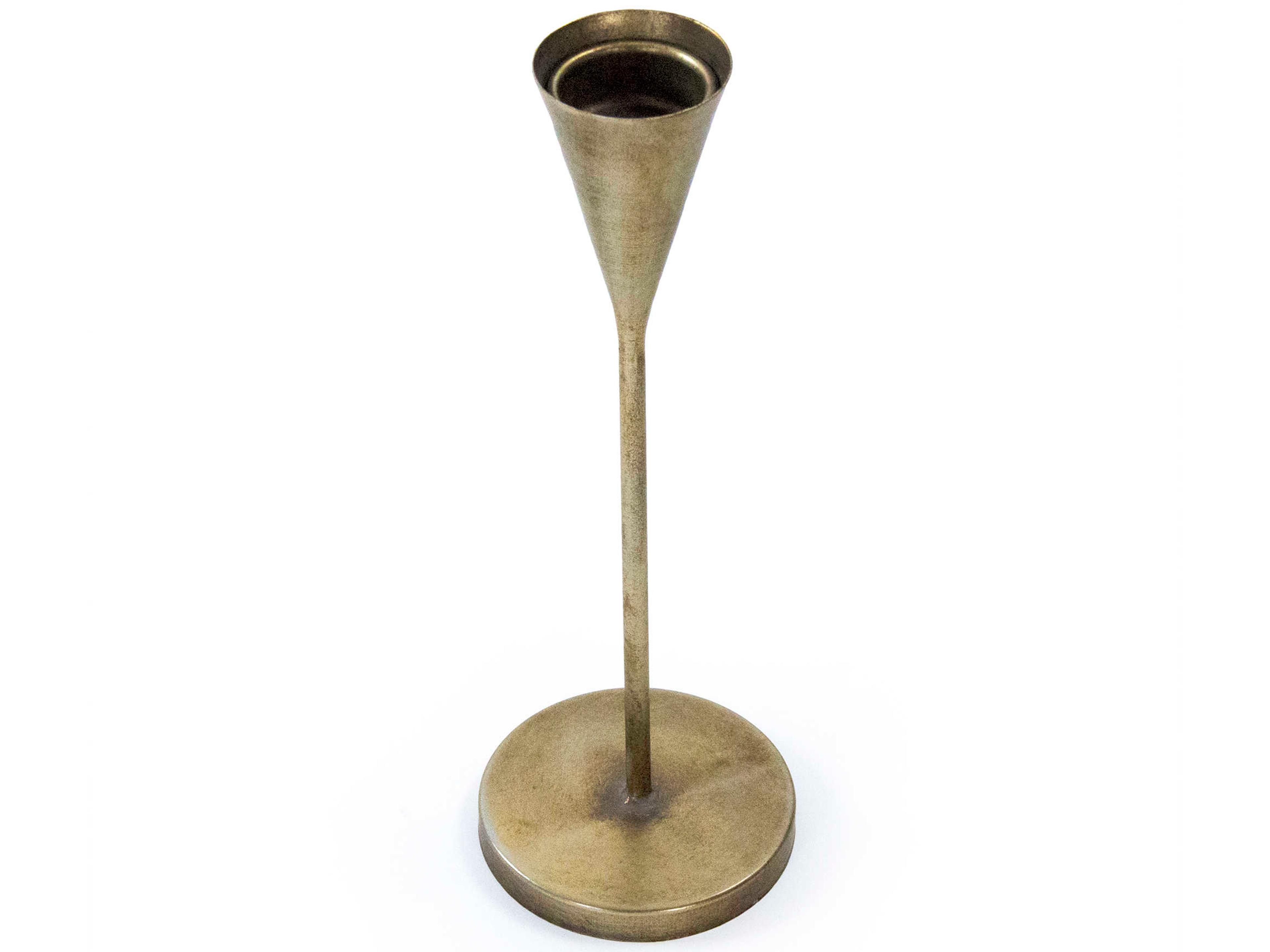 Zentique Geneva Antique Gold Candle Holder