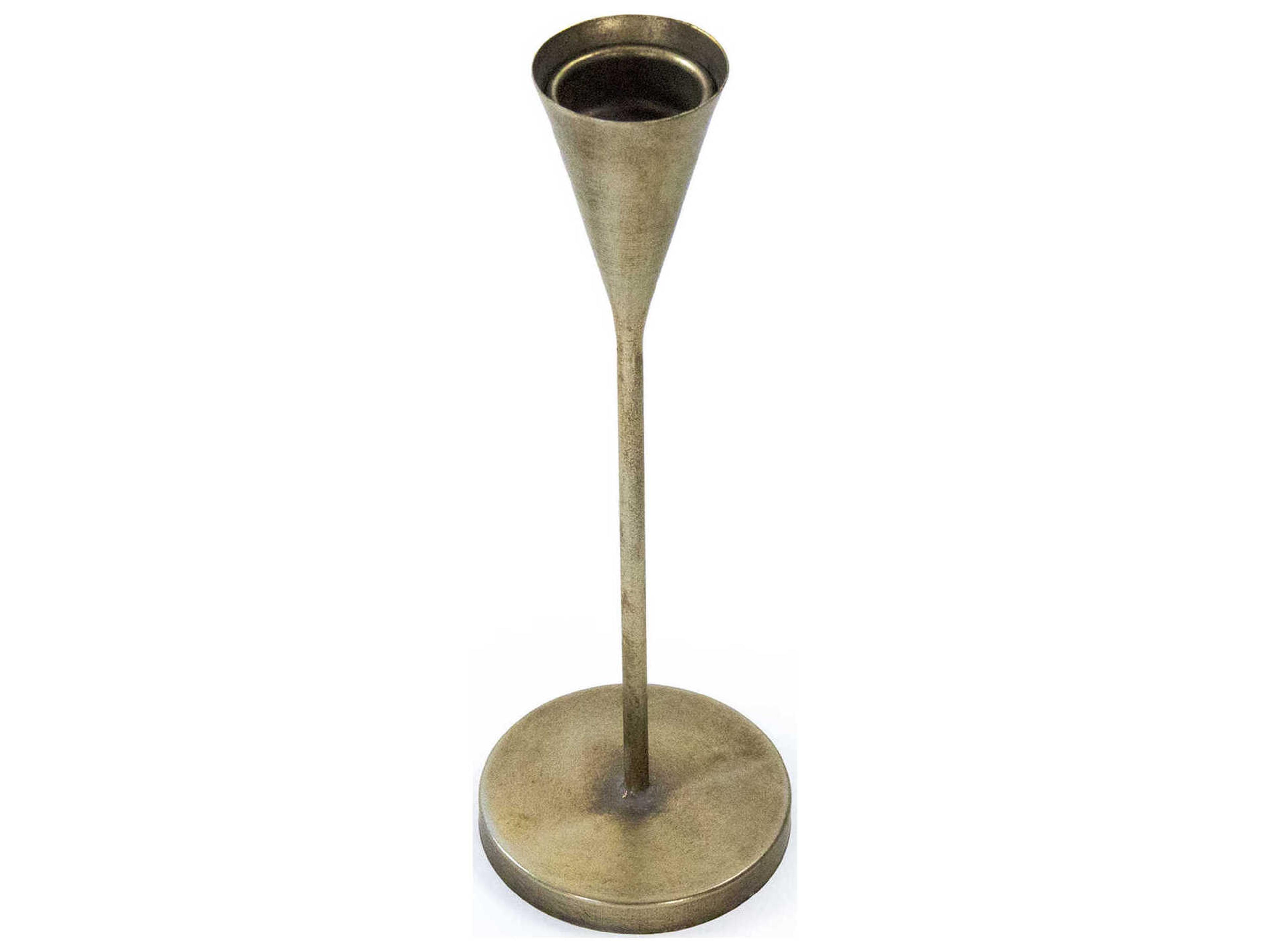 Zentique Geneva Antique Gold Candle Holder Small