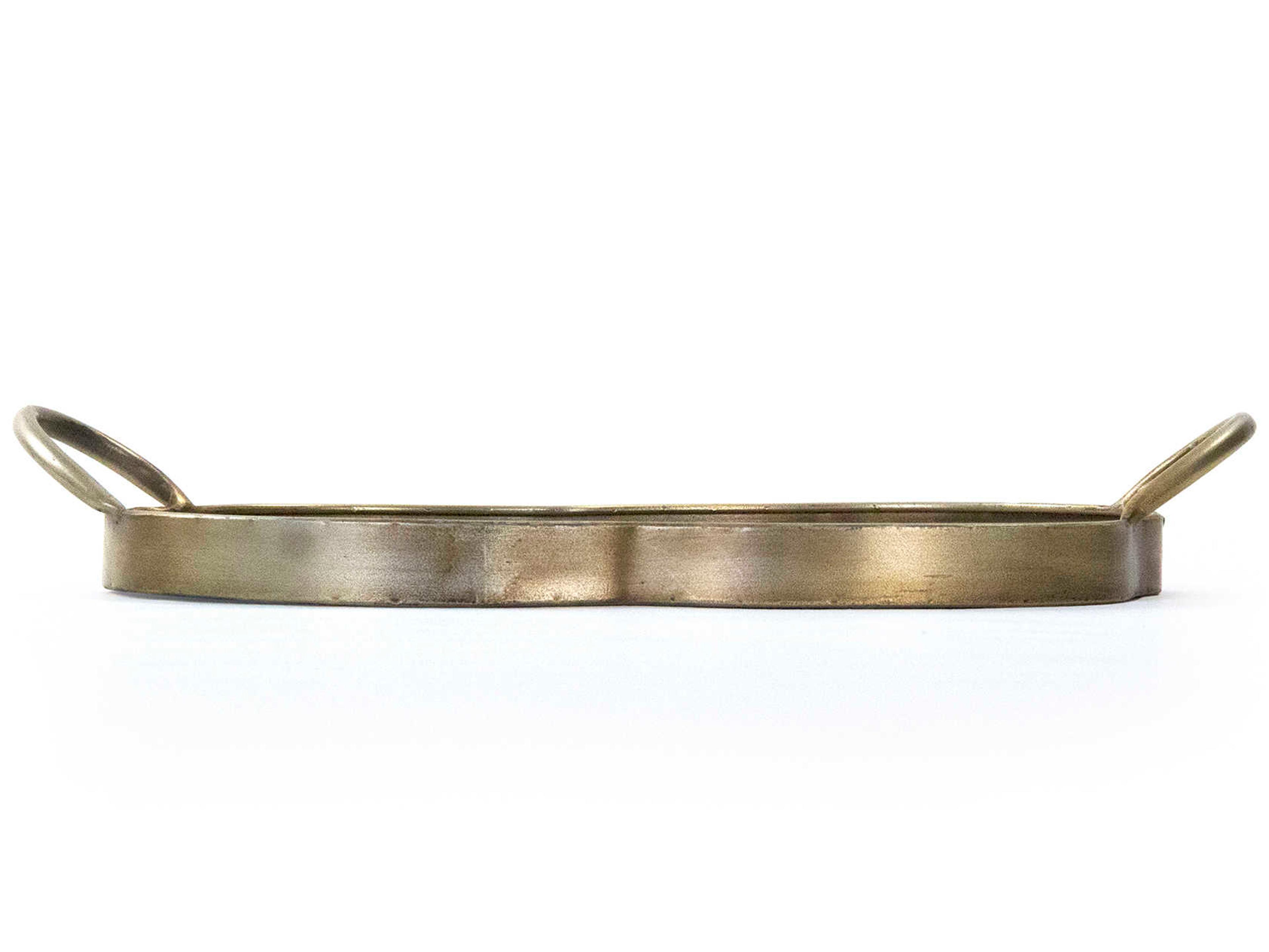 Zentique Carole Antique Gold 16" Serving Tray