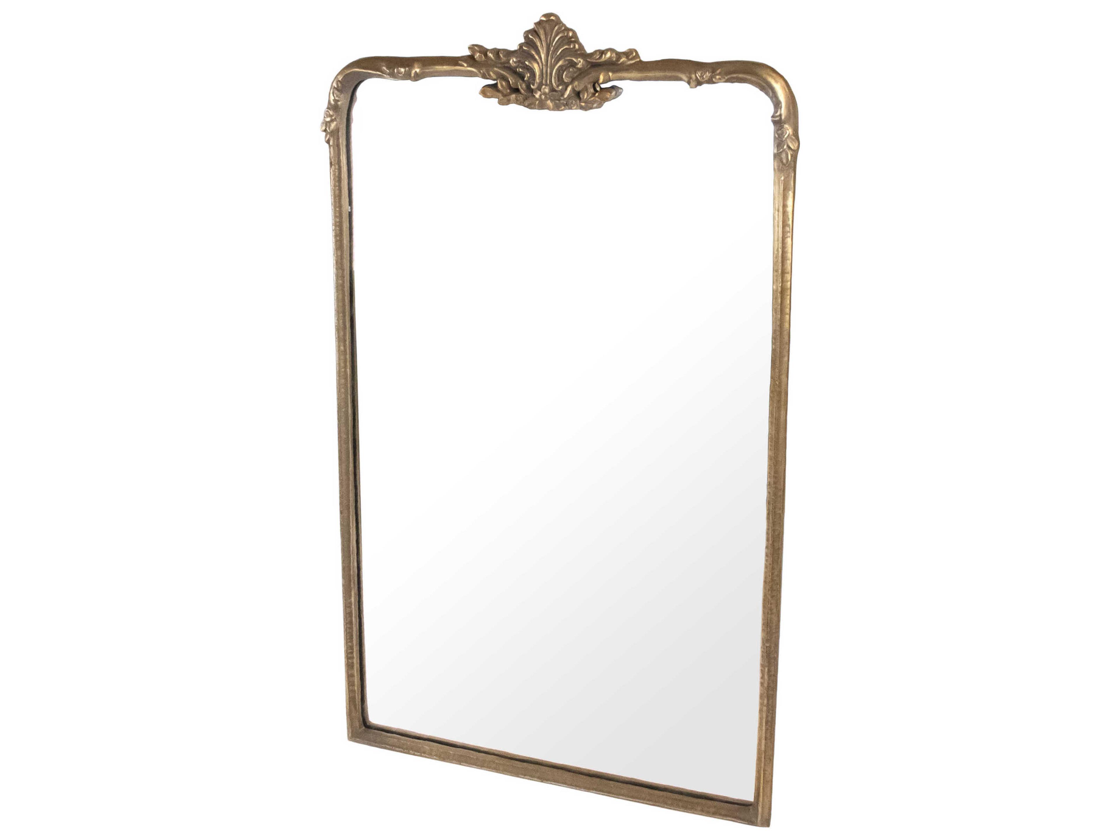 Zentique Rami Distressed Gold Wall Mirror Rectangular