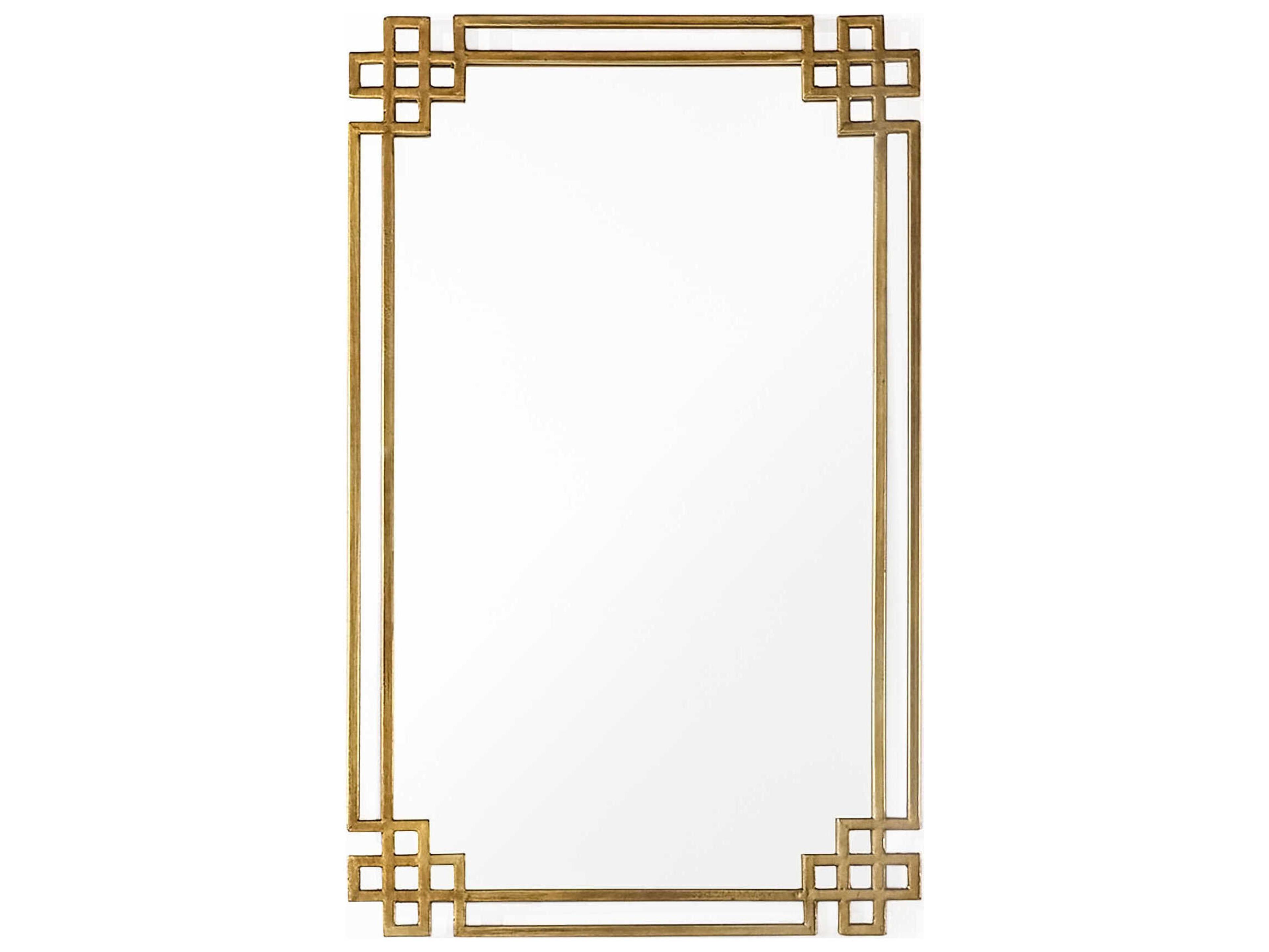 Maeve Antique Gold Wall Mirror Rectangular