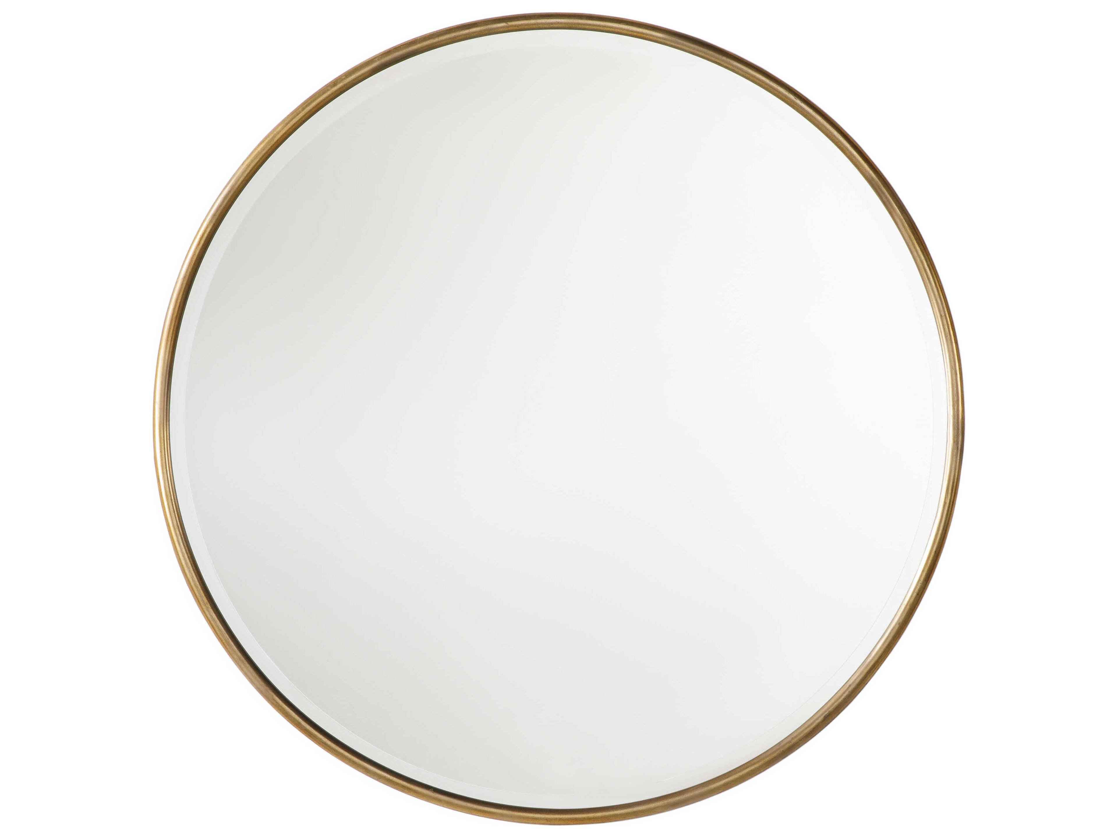 Ali Antique Gold Wall Mirror Round