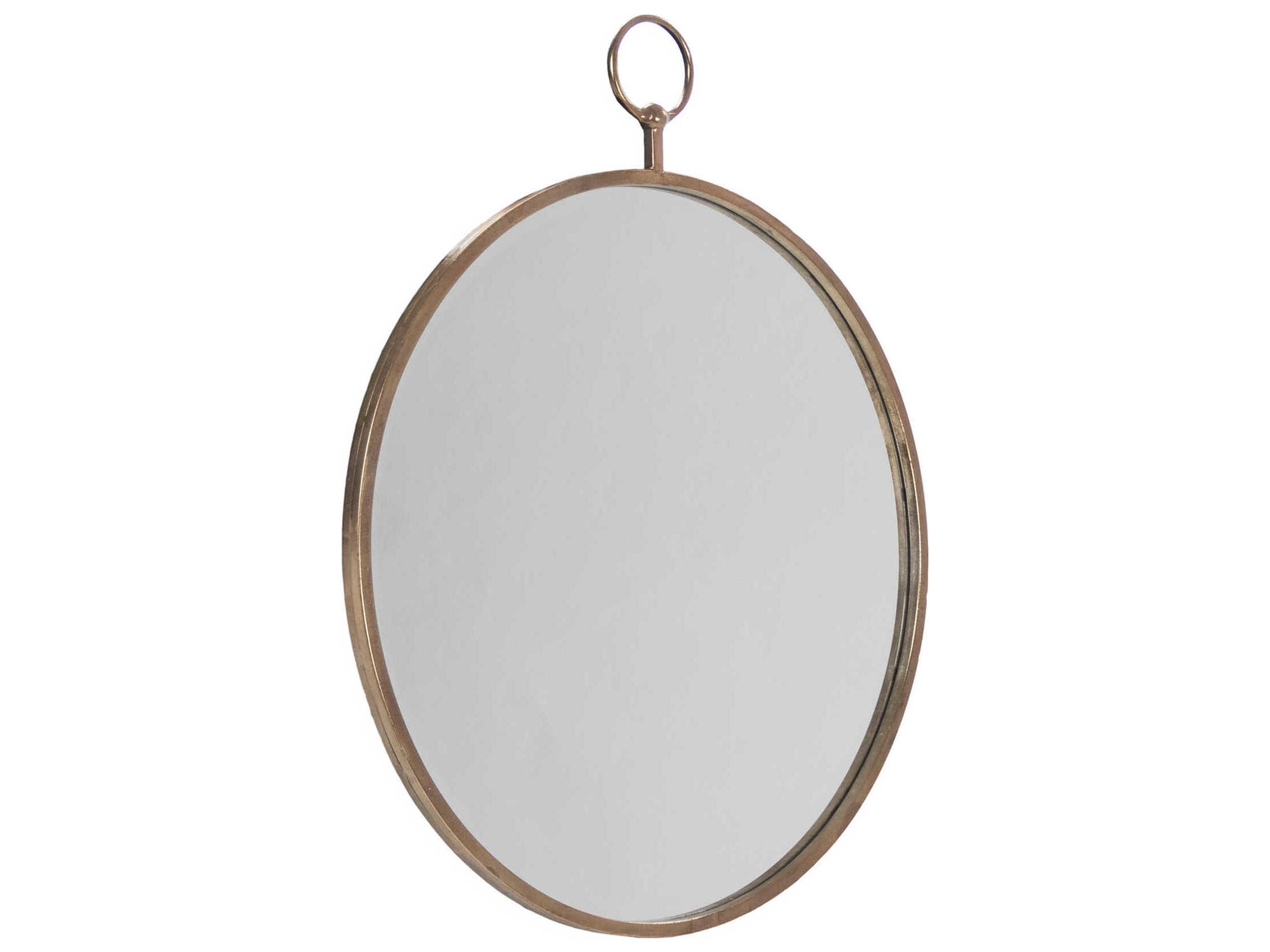 Zentique Pasha Antique Bronze Round Wall Mirror