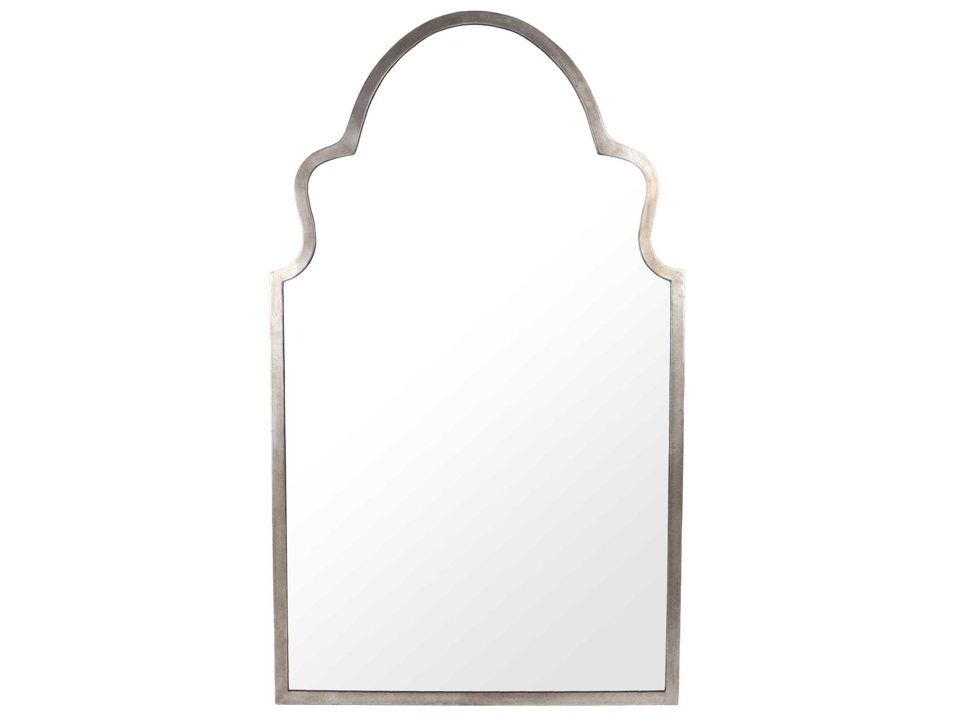 Saul Distressed Silver Wall Mirror