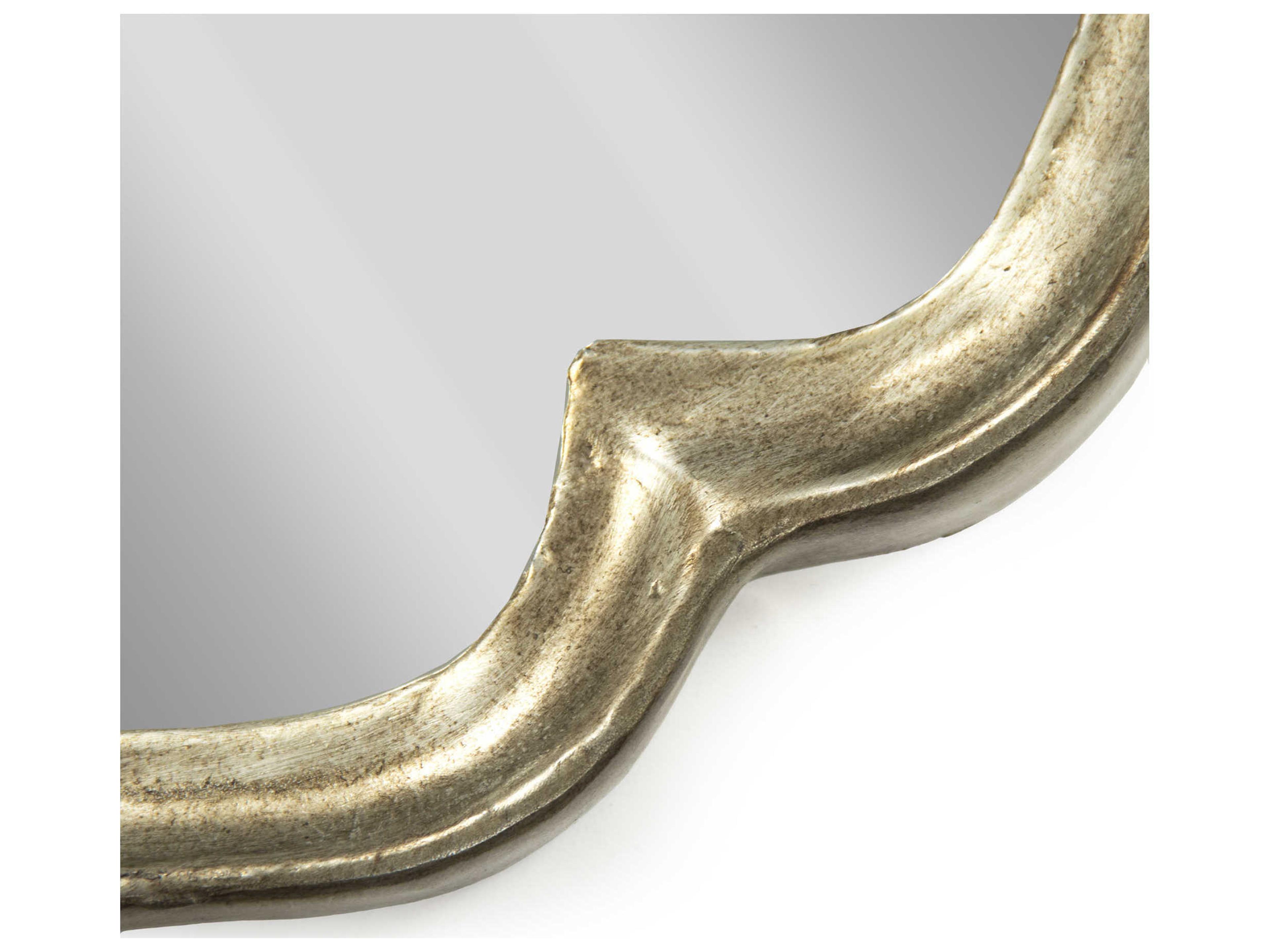 Zentique Agape Distressed Silver Round Wall Mirror