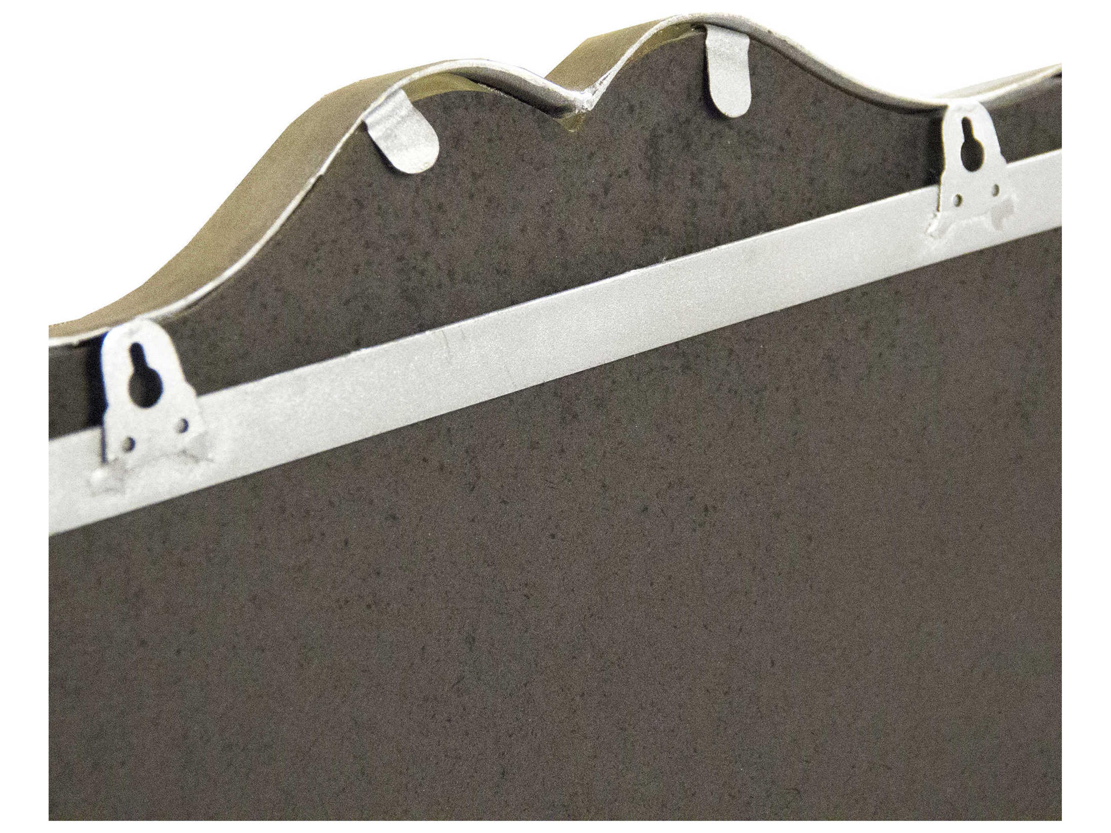 Zentique Agape Distressed Silver Round Wall Mirror