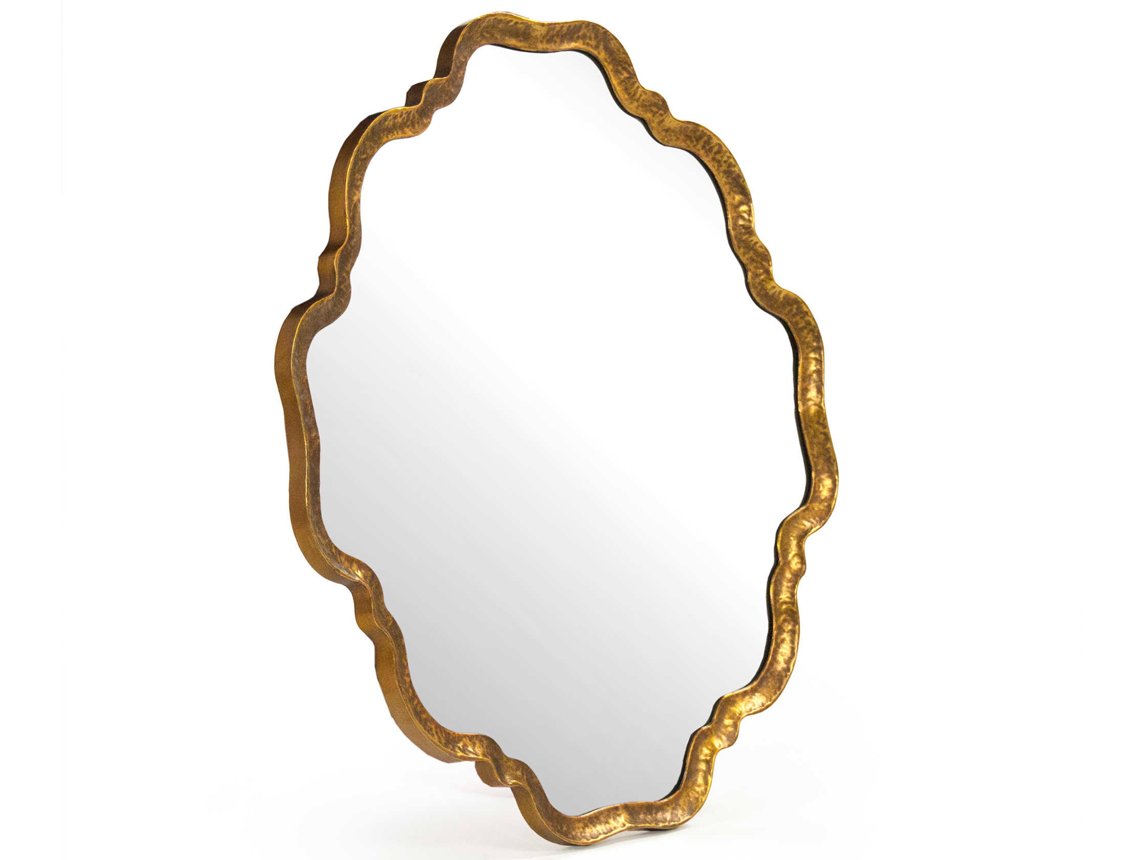 Zentique Carel Distressed Gold Wall Mirror