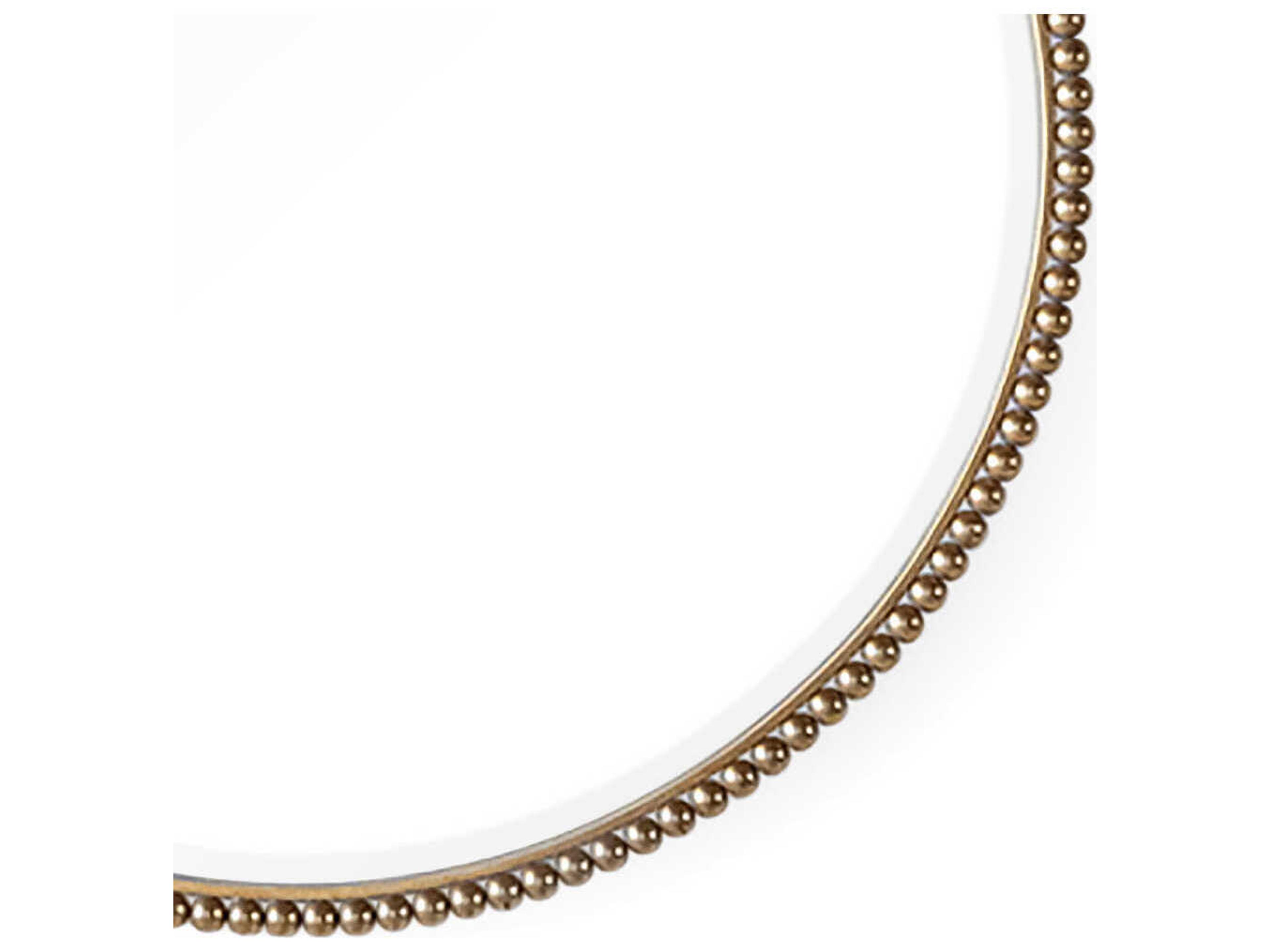 Zentique Eres Antique Gold Wall Mirror Round