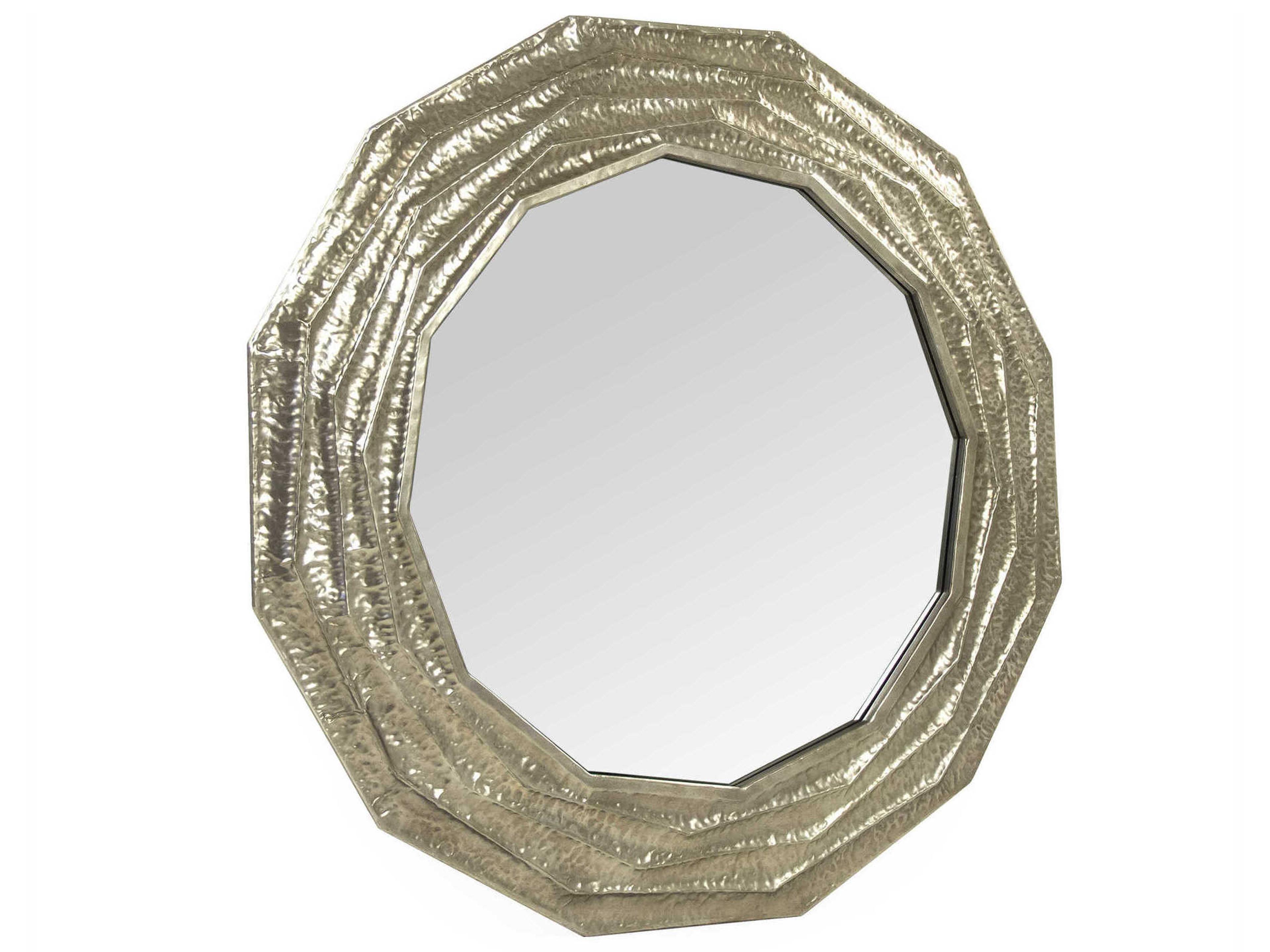 Zentique Marcelle Pale Gold Round Wall Mirror