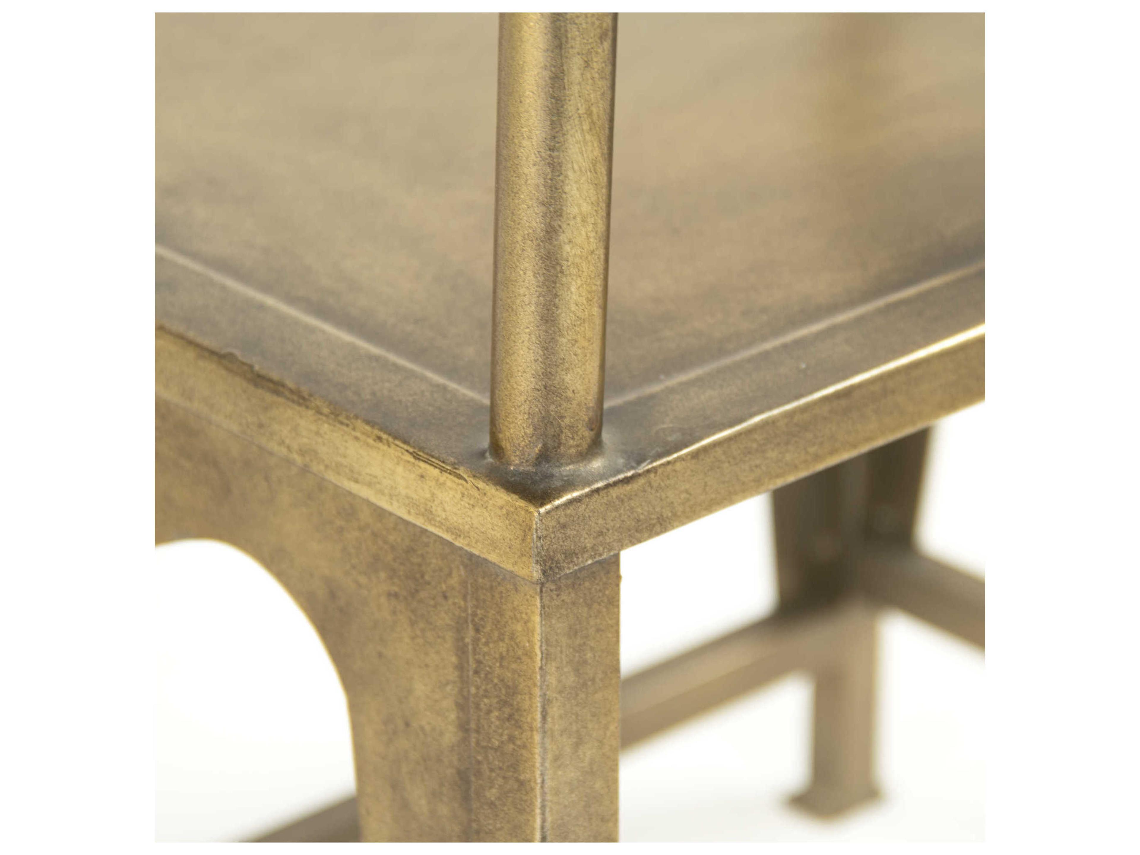 Zentique Gold Arm Dining Chair